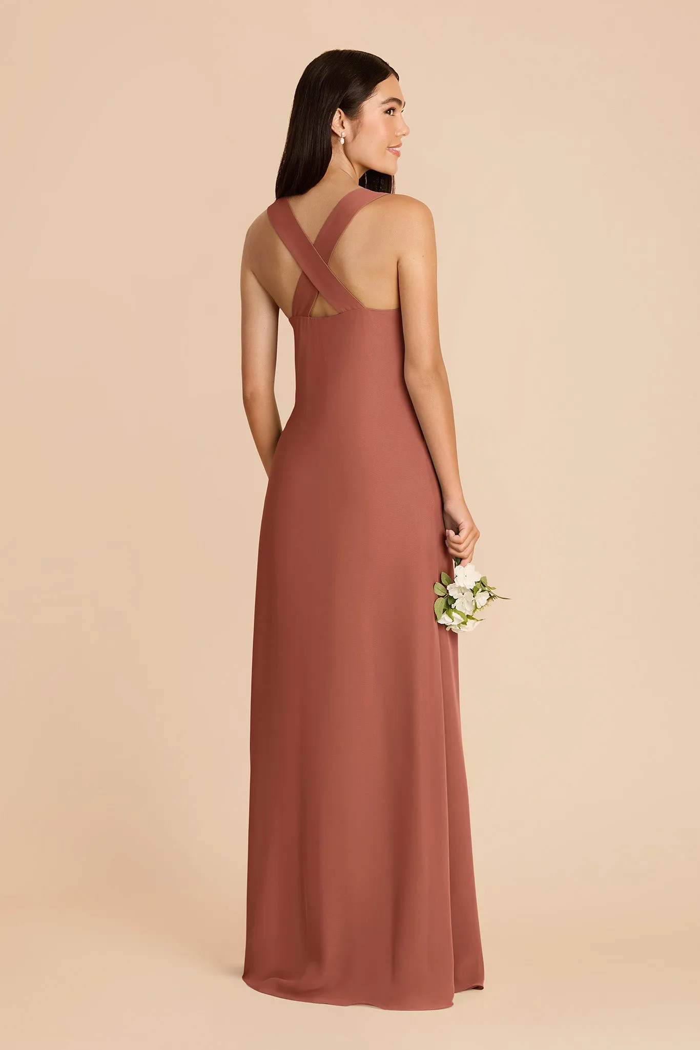 Veronica Chiffon Dress - Desert Rose sold by Birdy Grey product image thumbnail 4