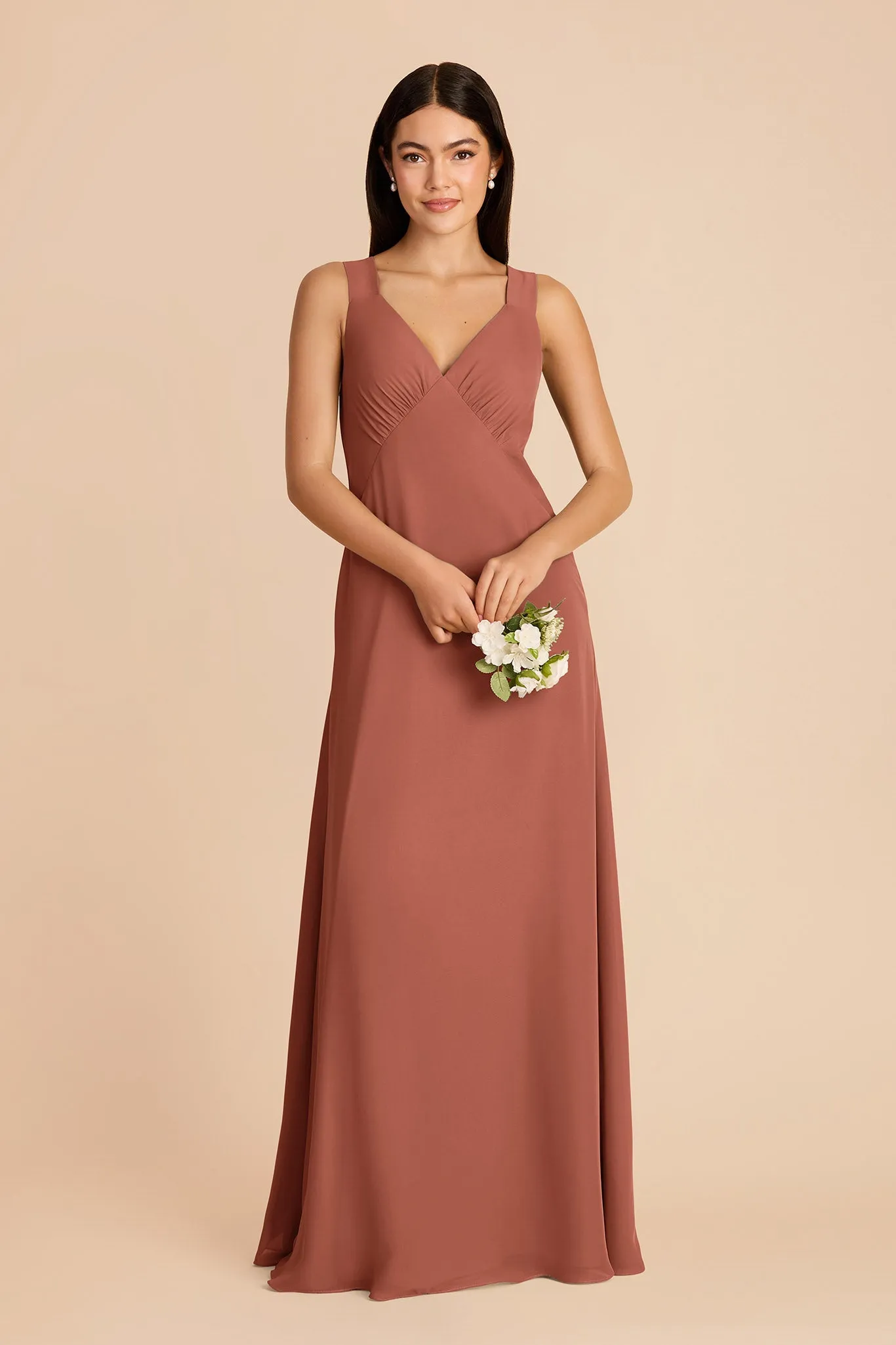 Veronica Chiffon Dress - Desert Rose sold by Birdy Grey product image thumbnail 3