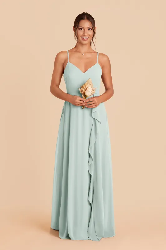 Theresa Chiffon Dress - Mint made by Birdy Grey