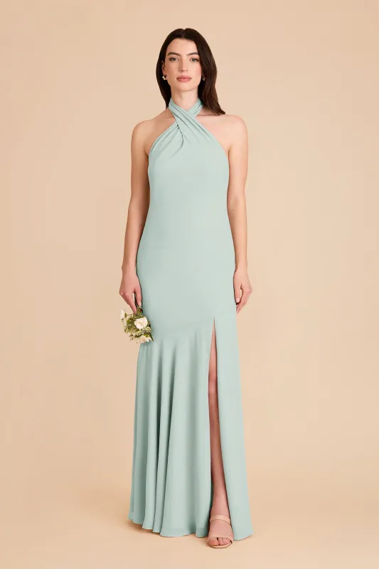 Stephanie Chiffon Dress - Mint made by Birdy Grey