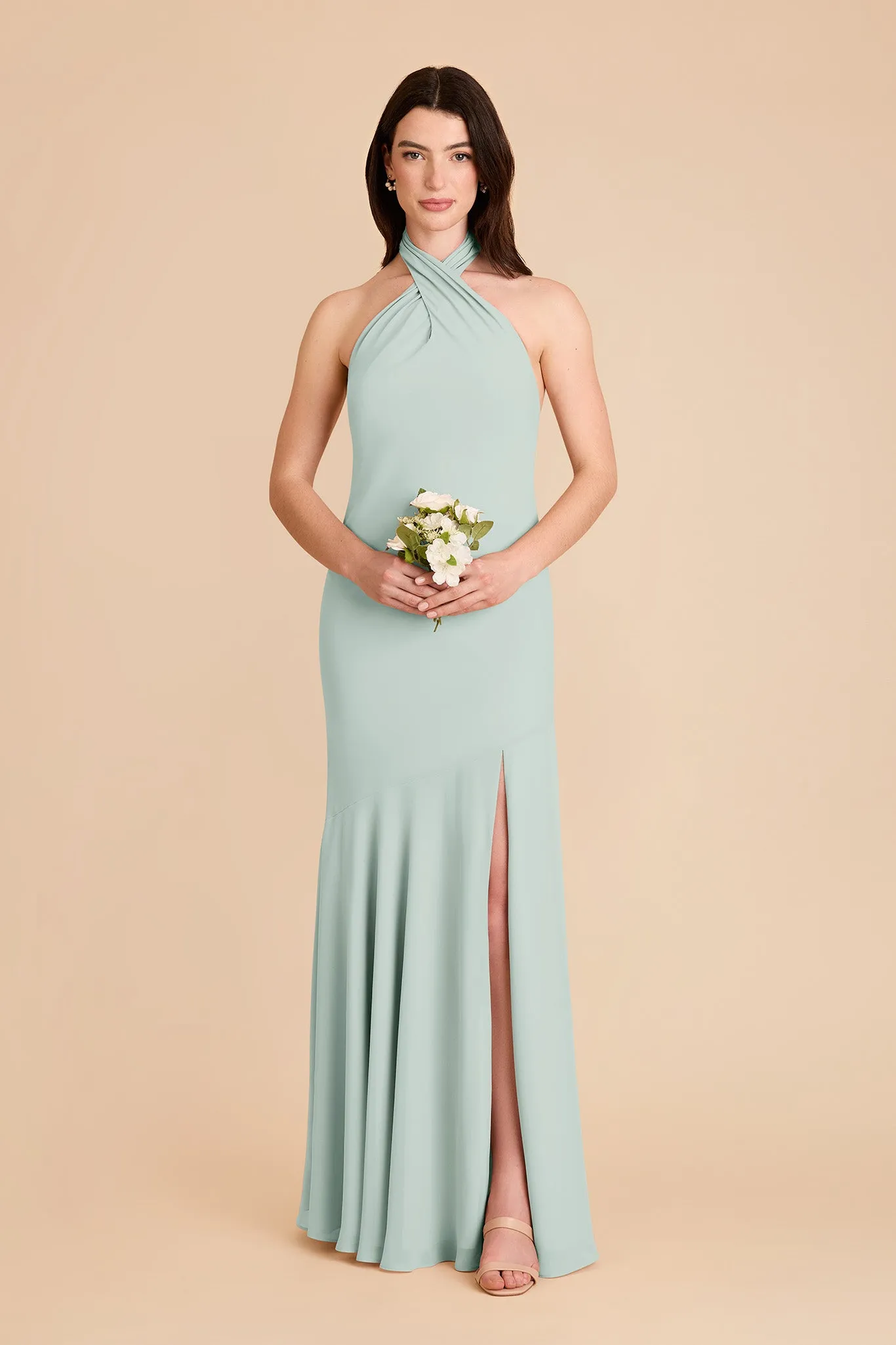 Stephanie Chiffon Dress - Mint sold by Birdy Grey product image thumbnail 3