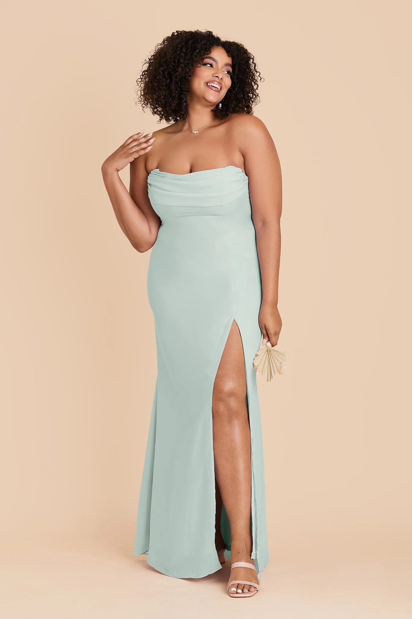 Mira Chiffon Dress - Mint sold by Birdy Grey product image thumbnail 4