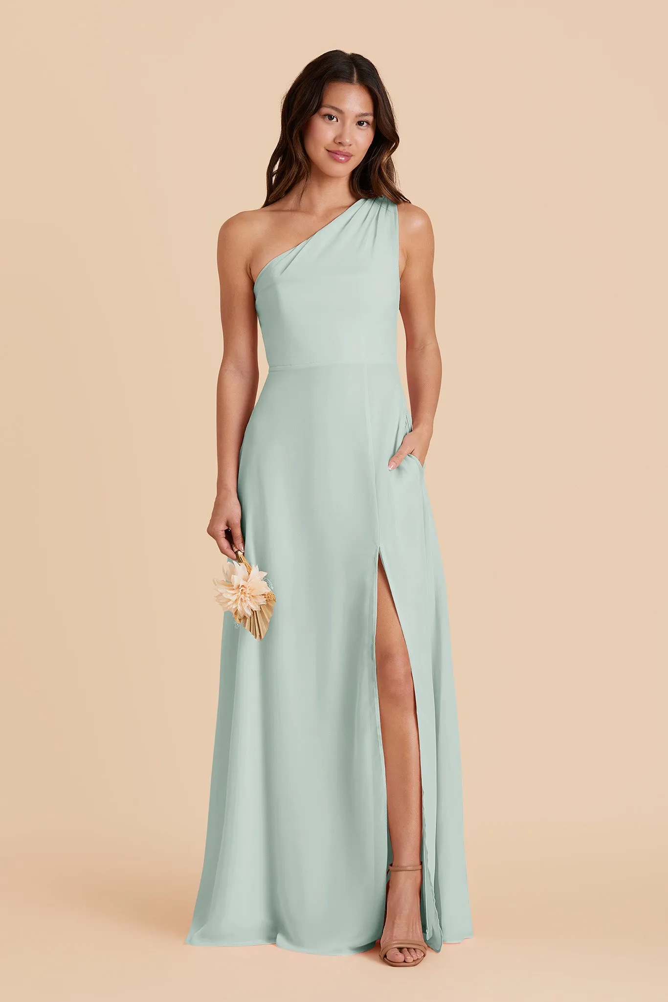 Melissa Chiffon Dress - Mint sold by Birdy Grey product image thumbnail 3