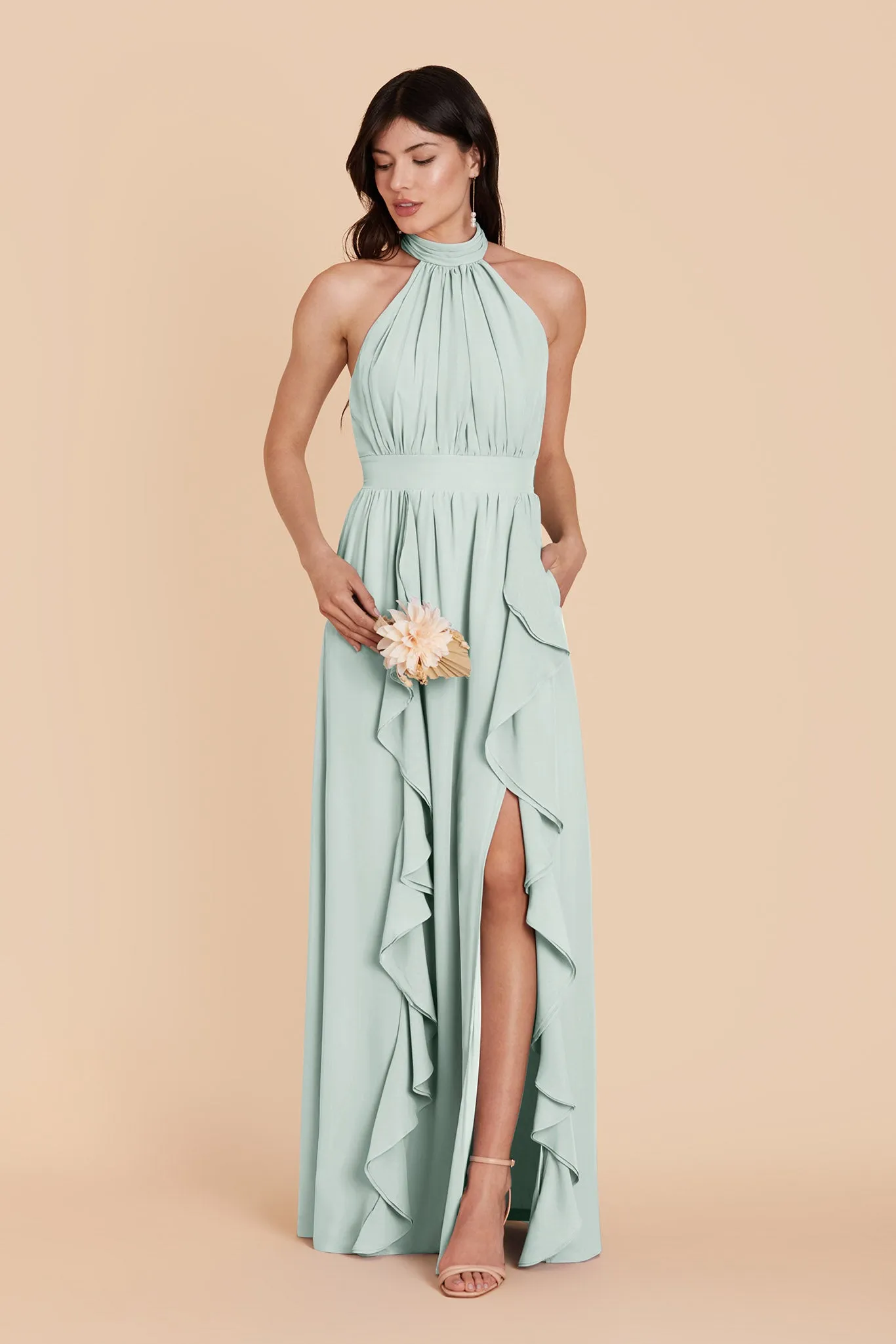 Joyce Chiffon Dress - Mint sold by Birdy Grey product image thumbnail 3