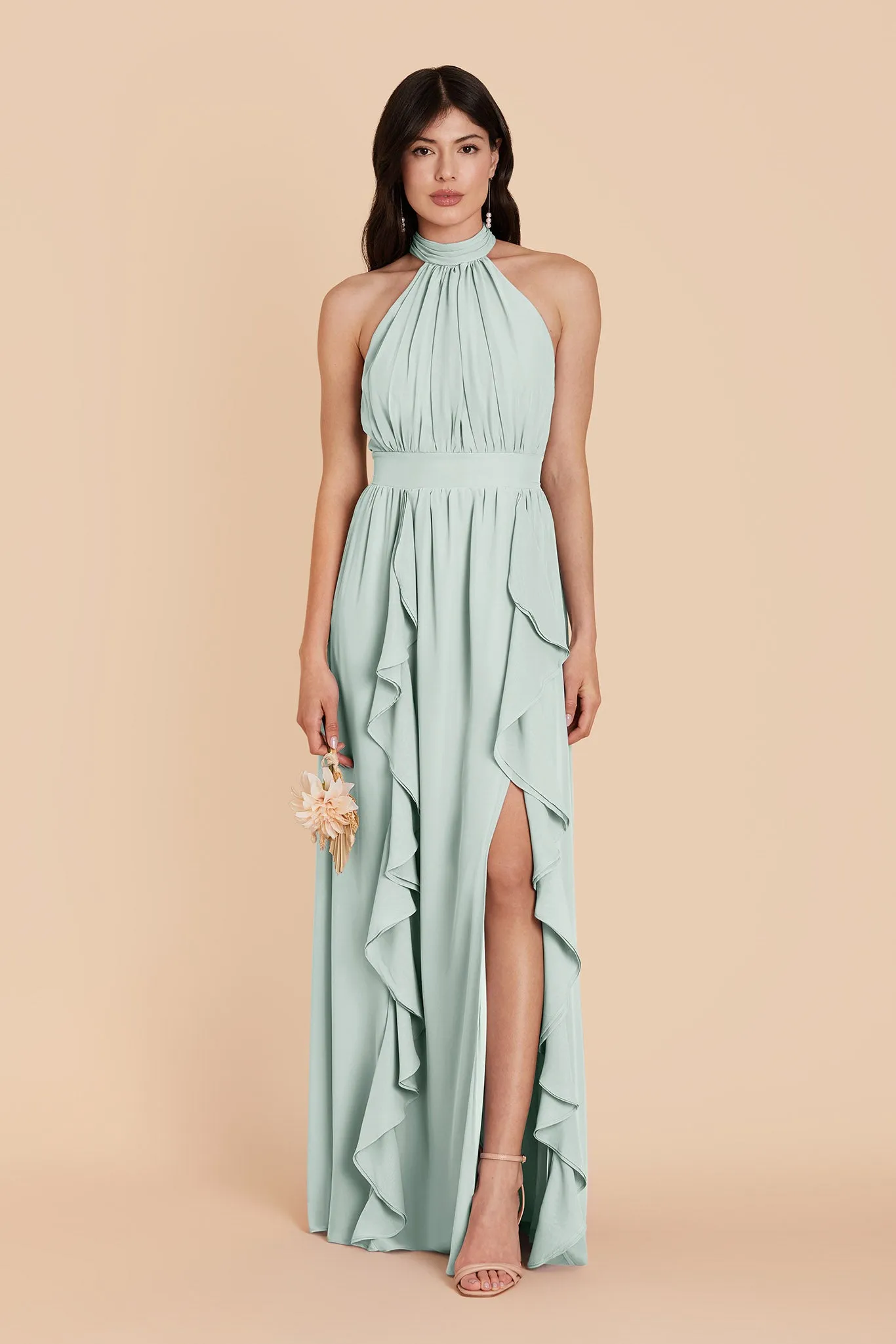 Joyce Chiffon Dress - Mint sold by Birdy Grey