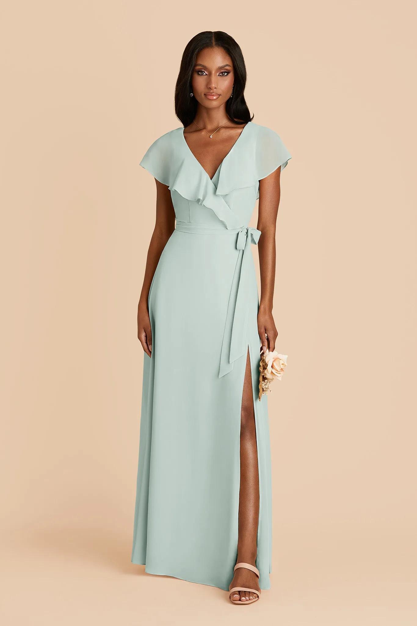 Jackson Chiffon Dress - Mint sold by Birdy Grey