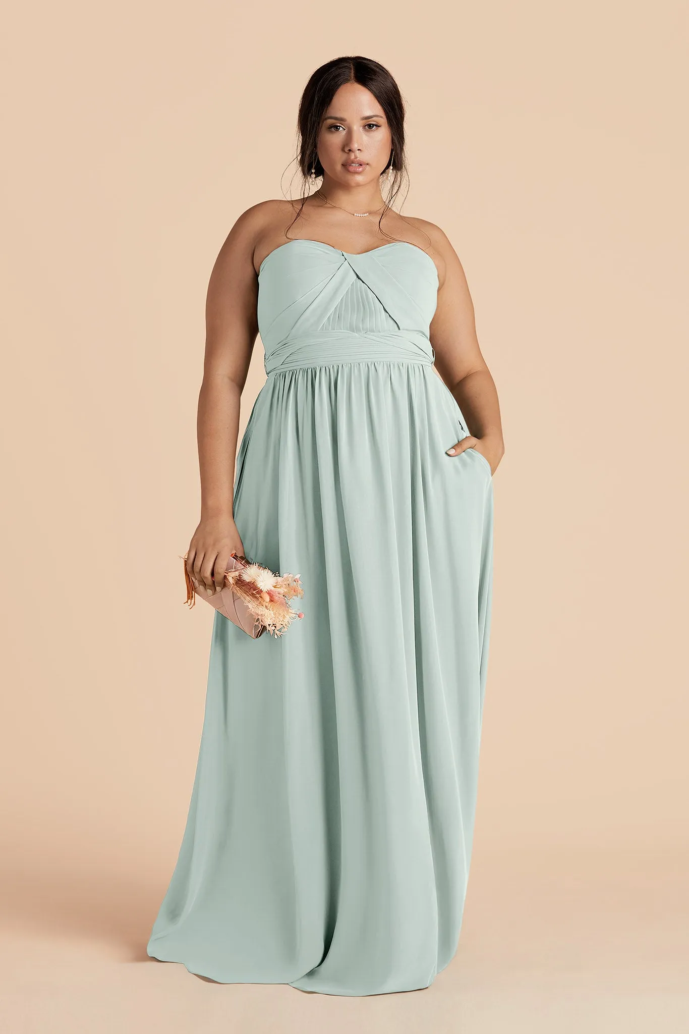 Grace Chiffon Dress - Mint sold by Birdy Grey product image thumbnail 2