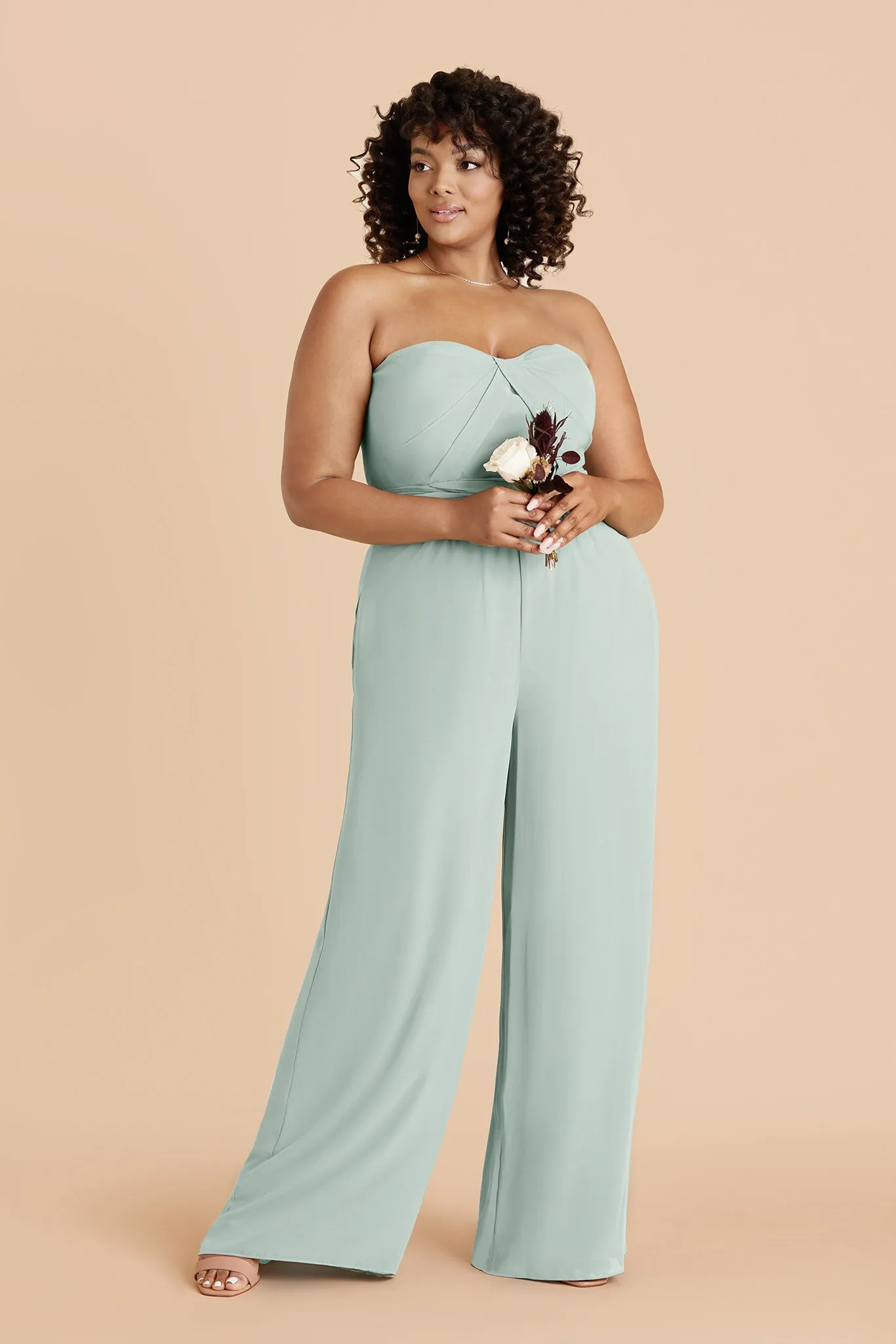 Gigi Chiffon Jumpsuit - Mint sold by Birdy Grey product image thumbnail 5