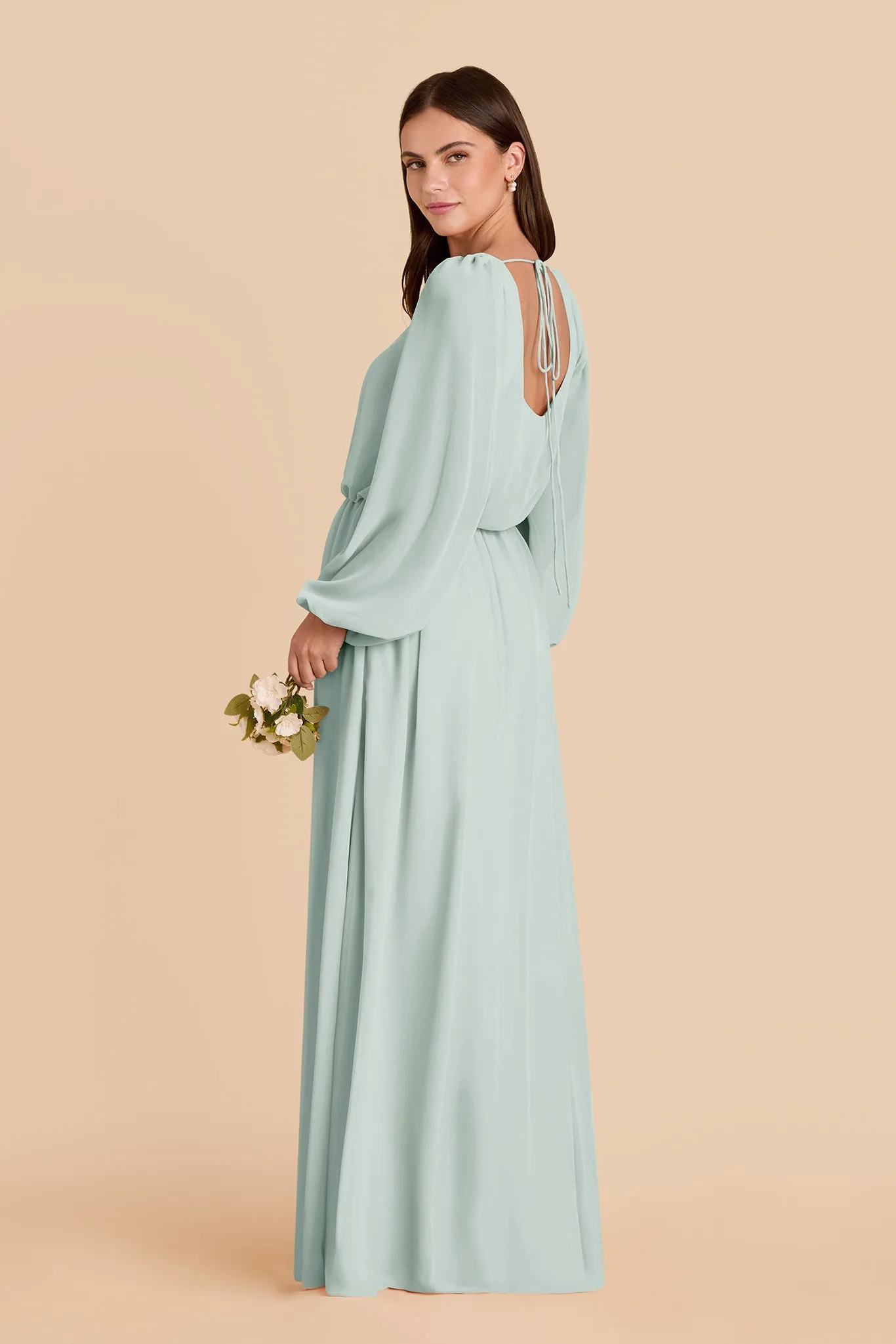 Eloise Chiffon Dress - Mint sold by Birdy Grey product image thumbnail 4