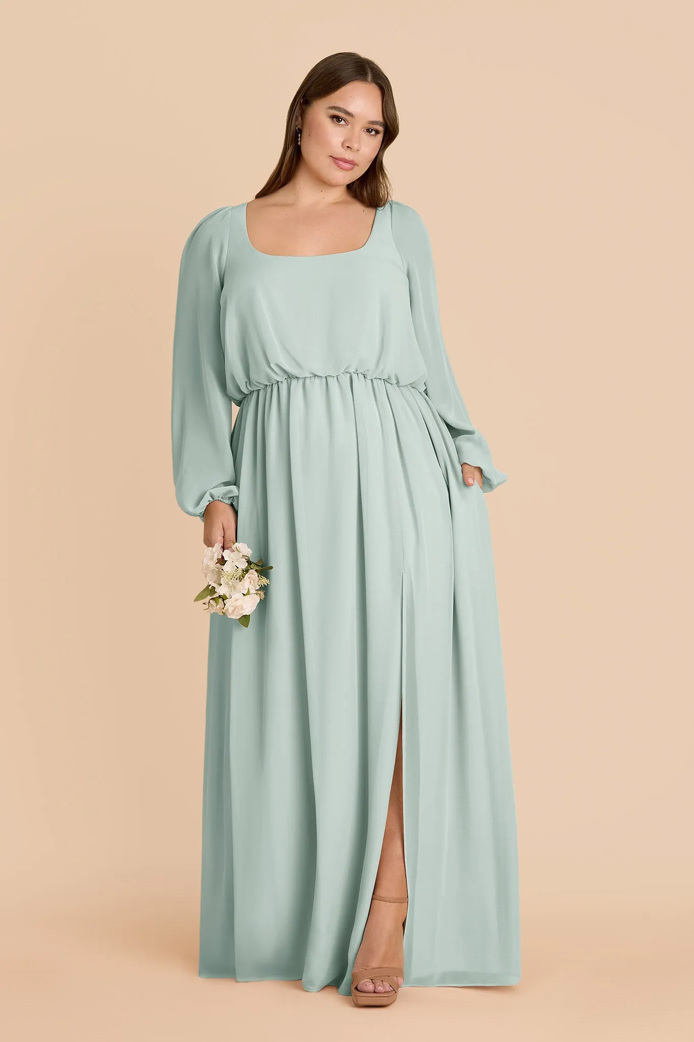 Eloise Chiffon Dress - Mint sold by Birdy Grey product image thumbnail 2