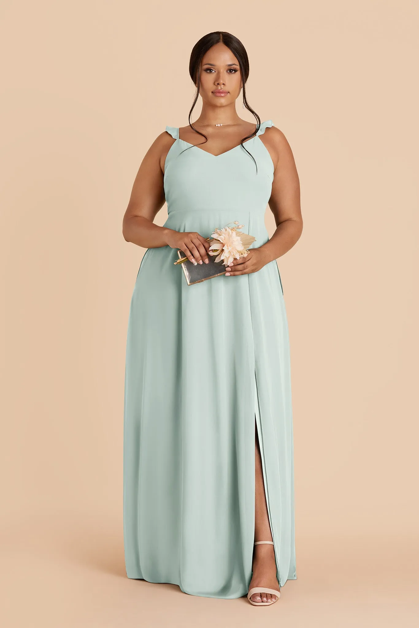 Doris Chiffon Dress - Mint sold by Birdy Grey product image thumbnail 2