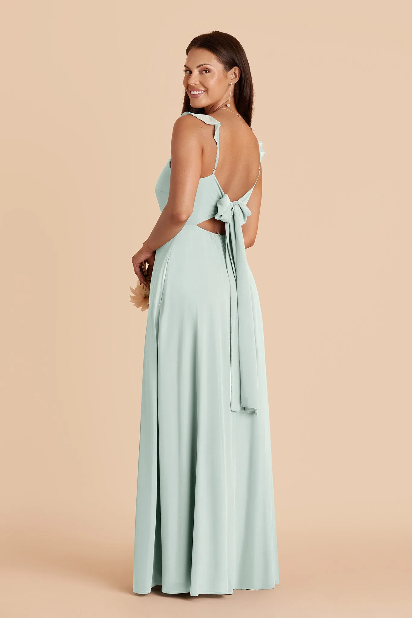 Doris Chiffon Dress - Mint sold by Birdy Grey product image thumbnail 4
