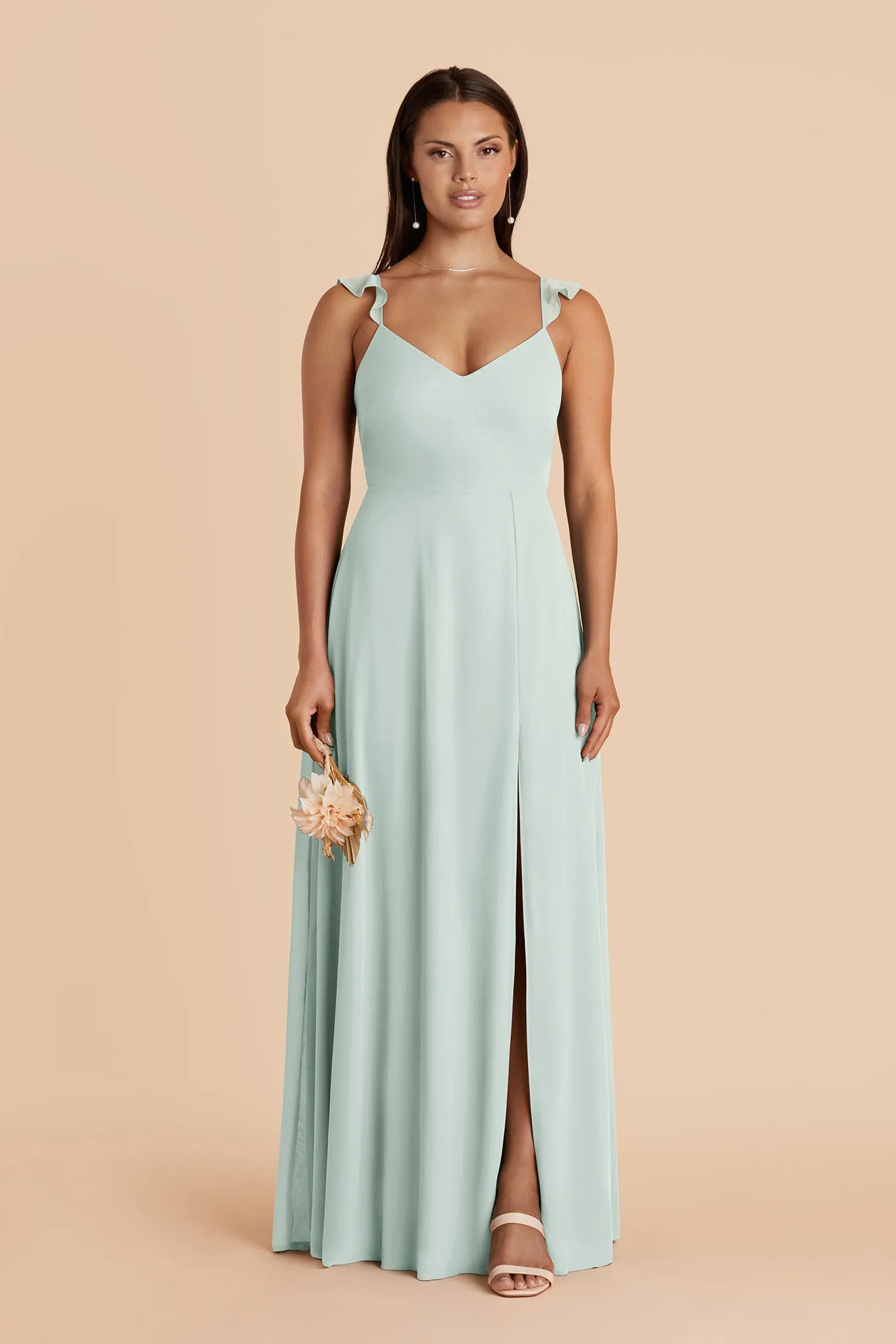 Doris Chiffon Dress - Mint sold by Birdy Grey