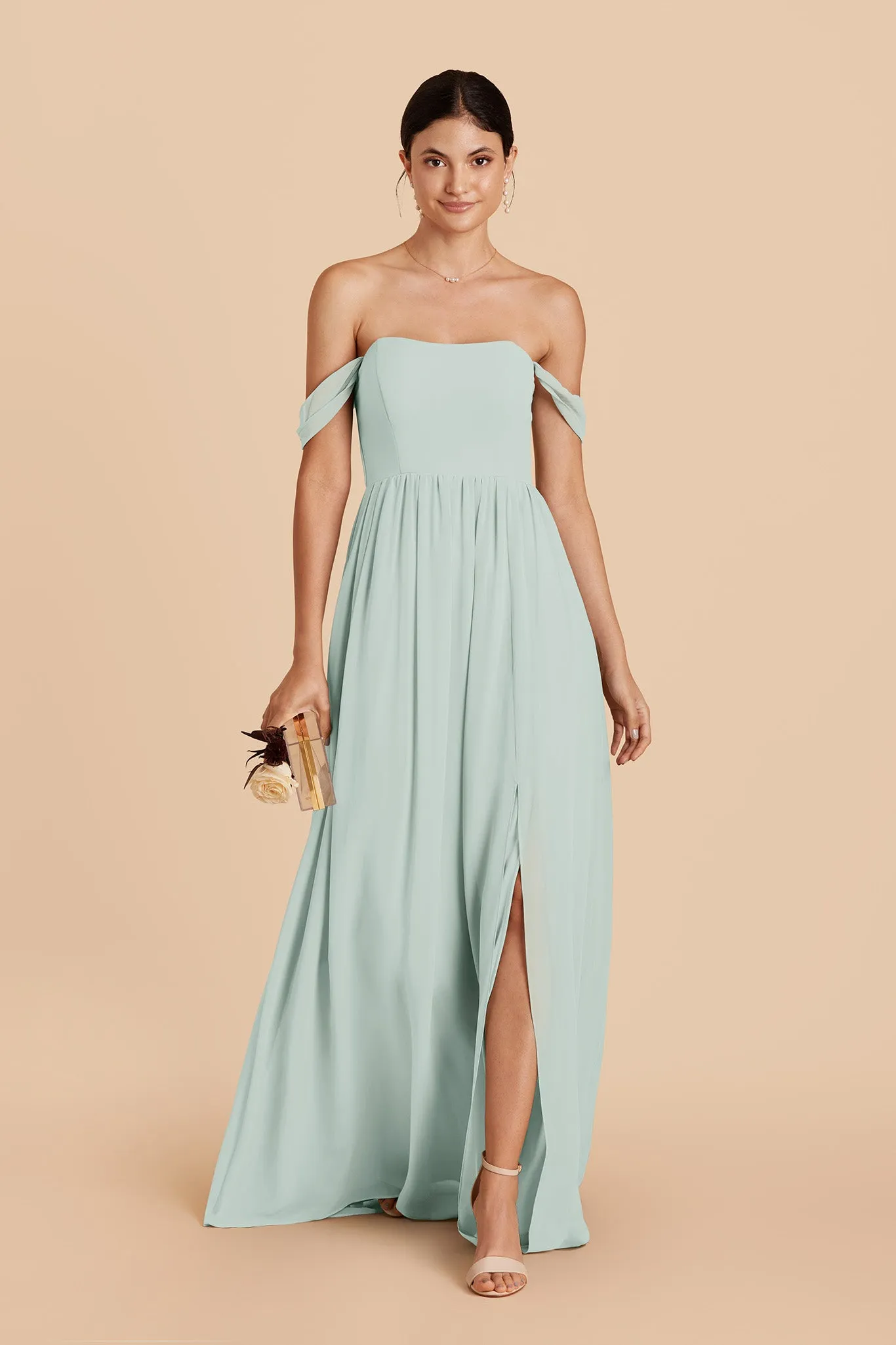 August Chiffon Dress - Mint sold by Birdy Grey product image thumbnail 3