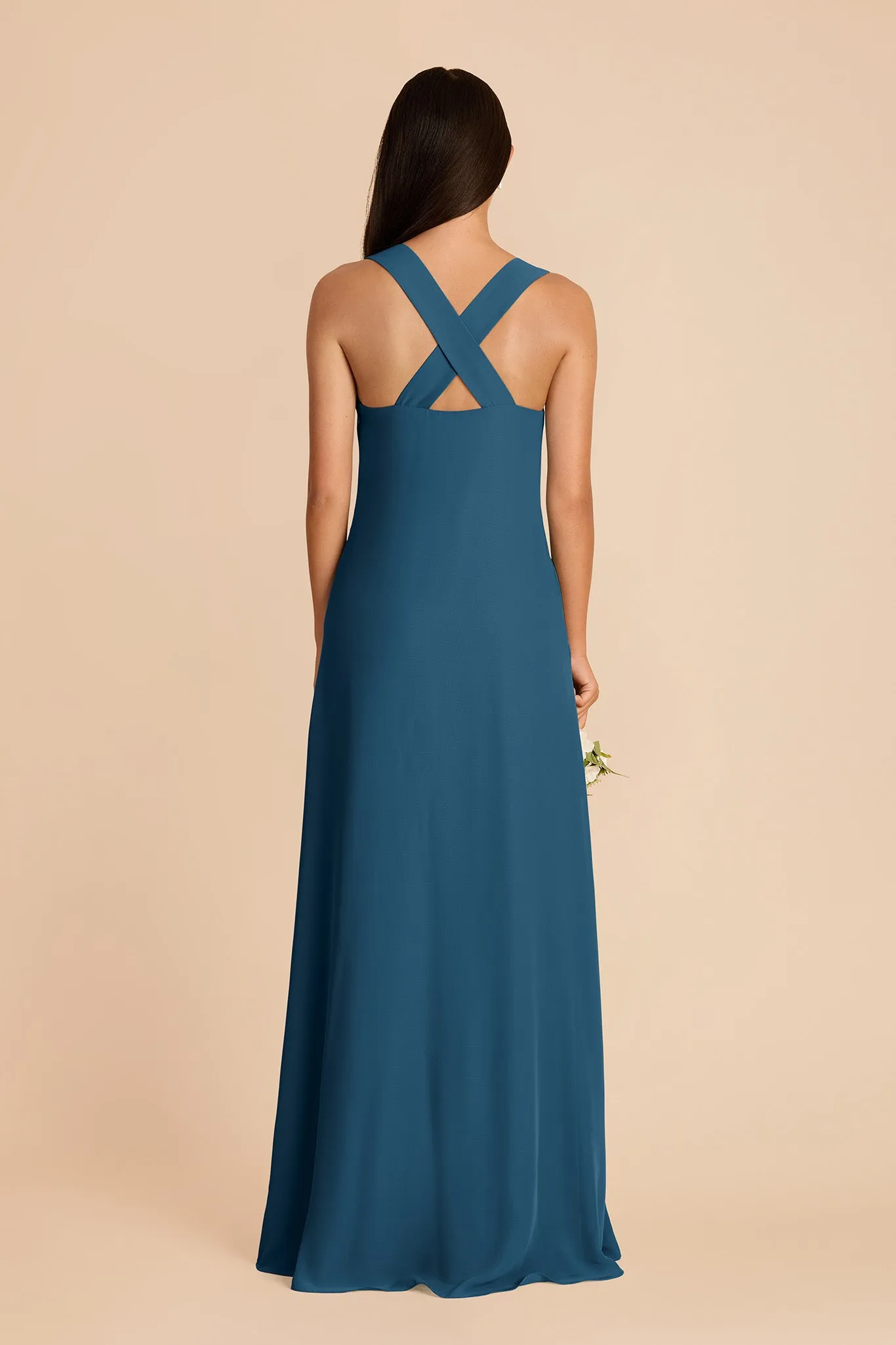 Veronica Chiffon Dress - Dark Teal sold by Birdy Grey product image thumbnail 5