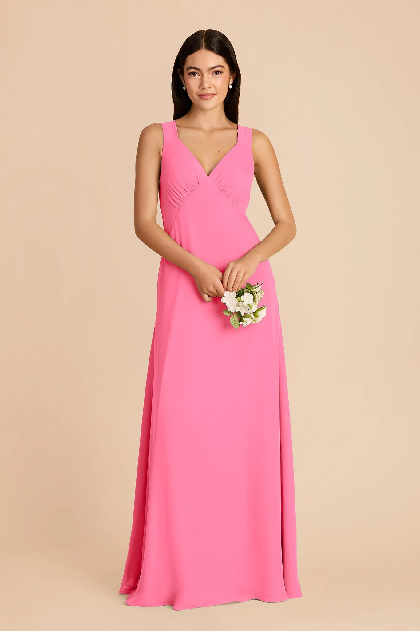 Veronica Chiffon Dress - Bon Bon Pink sold by Birdy Grey product image thumbnail 3