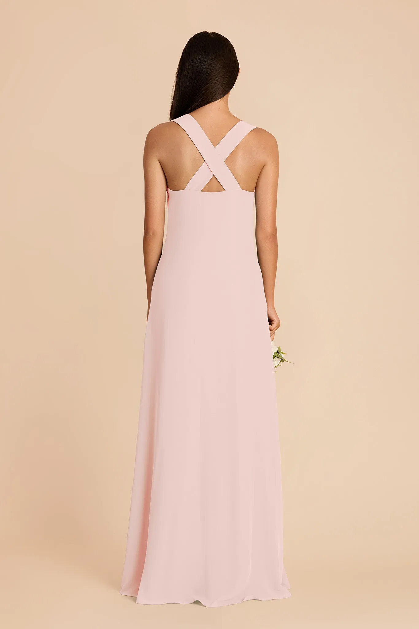 Veronica Chiffon Dress - Blush Pink sold by Birdy Grey product image thumbnail 5