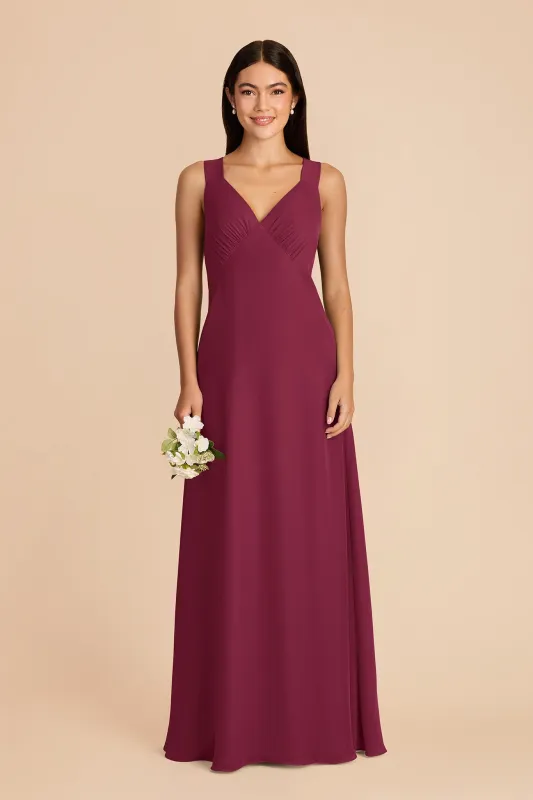 Veronica Chiffon Dress - Berry made by Birdy Grey