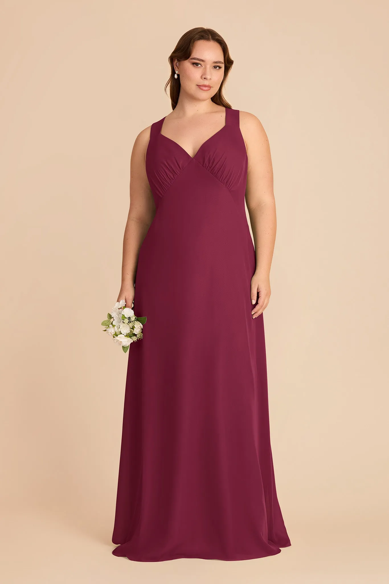 Veronica Chiffon Dress - Berry sold by Birdy Grey product image thumbnail 2