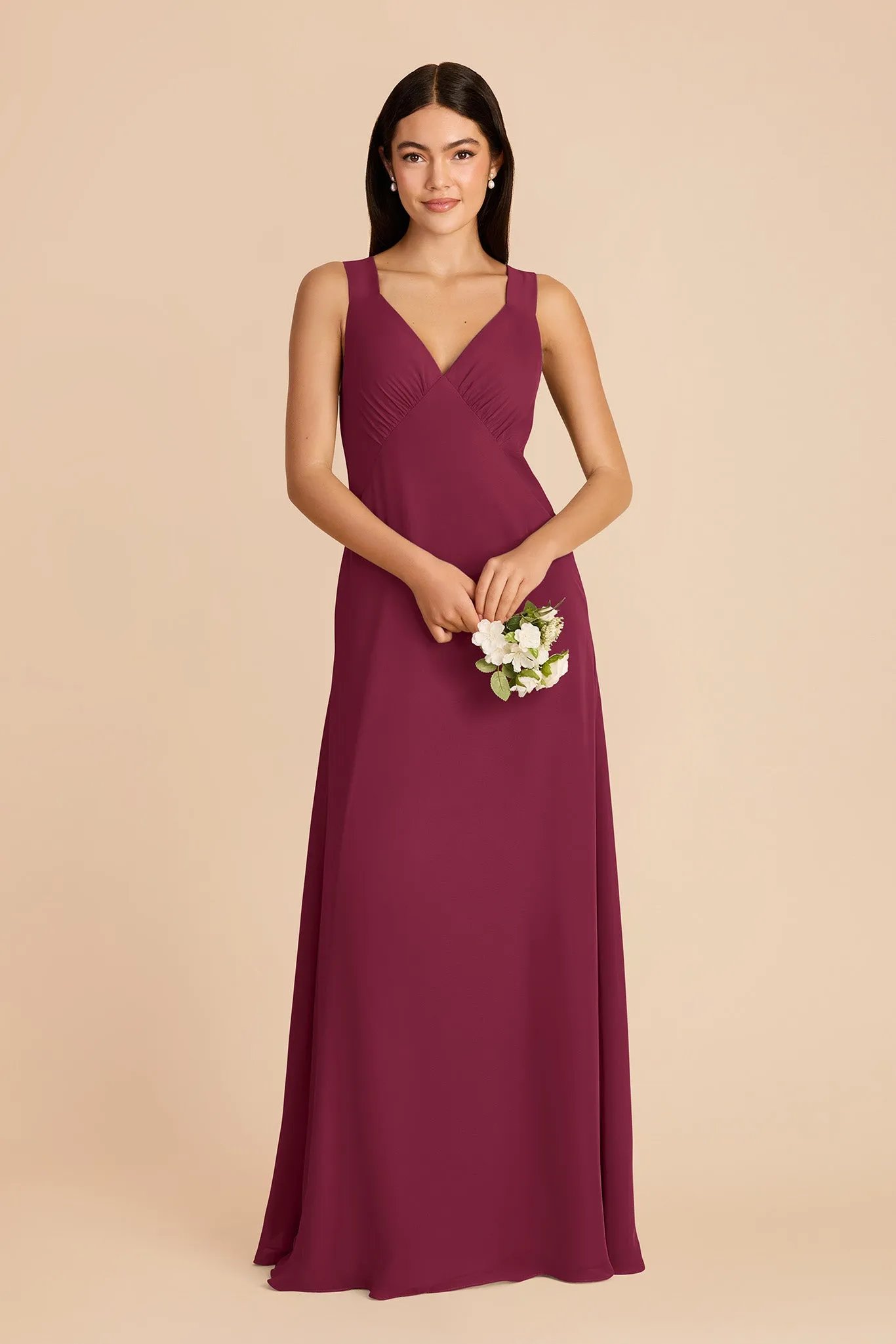 Veronica Chiffon Dress - Berry sold by Birdy Grey product image thumbnail 3