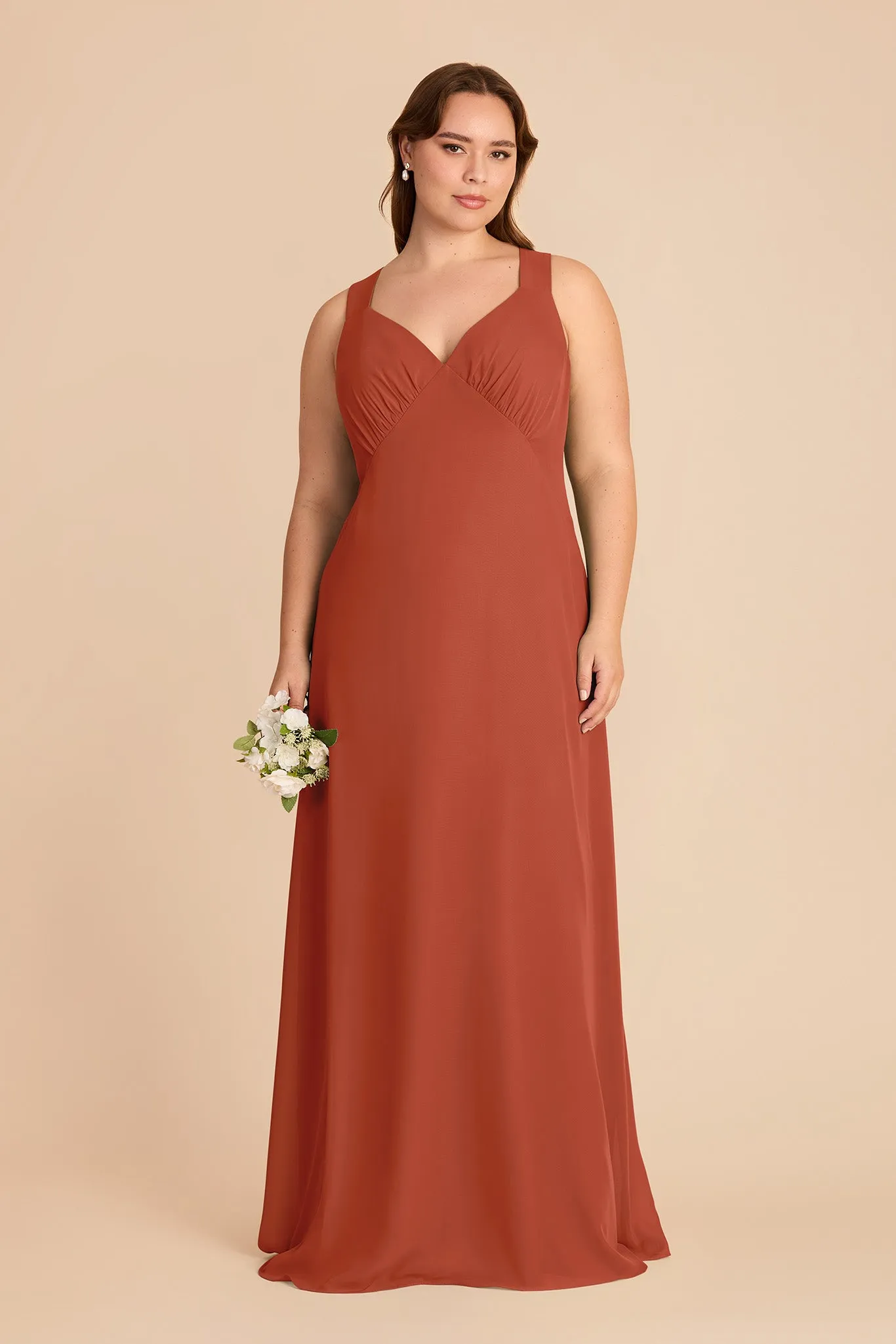 Veronica Chiffon Dress - Auburn sold by Birdy Grey product image thumbnail 2