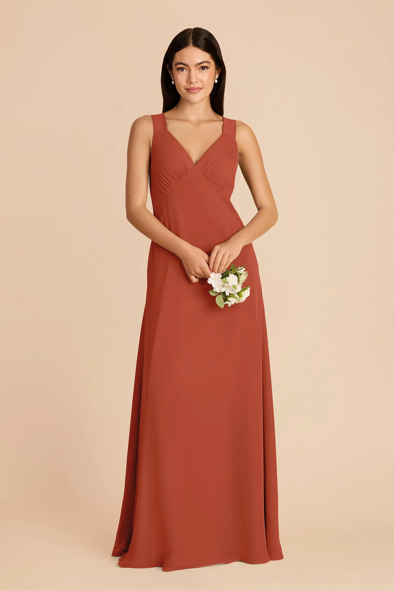 Veronica Chiffon Dress - Auburn sold by Birdy Grey product image thumbnail 3