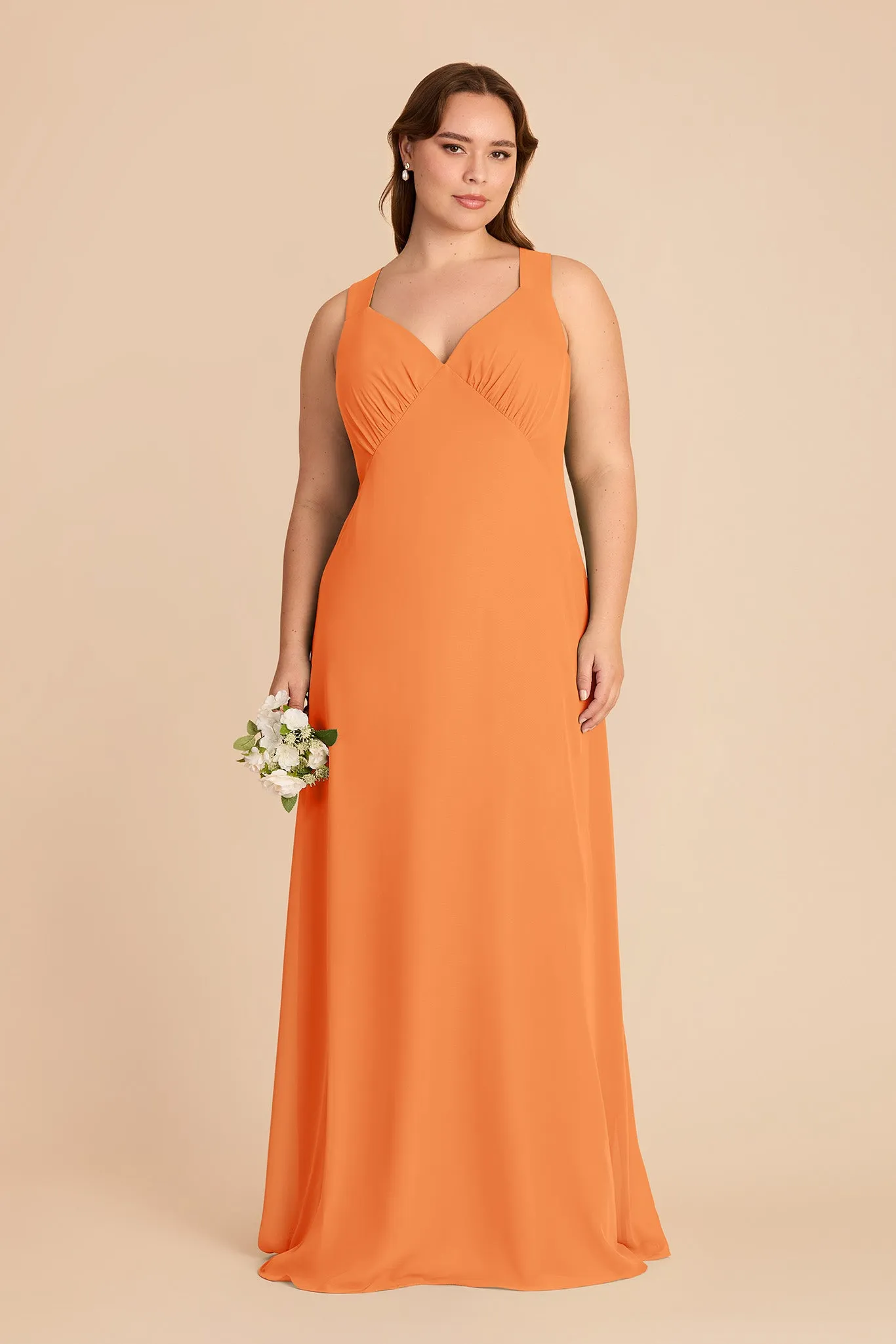 Veronica Chiffon Dress - Apricot sold by Birdy Grey product image thumbnail 2