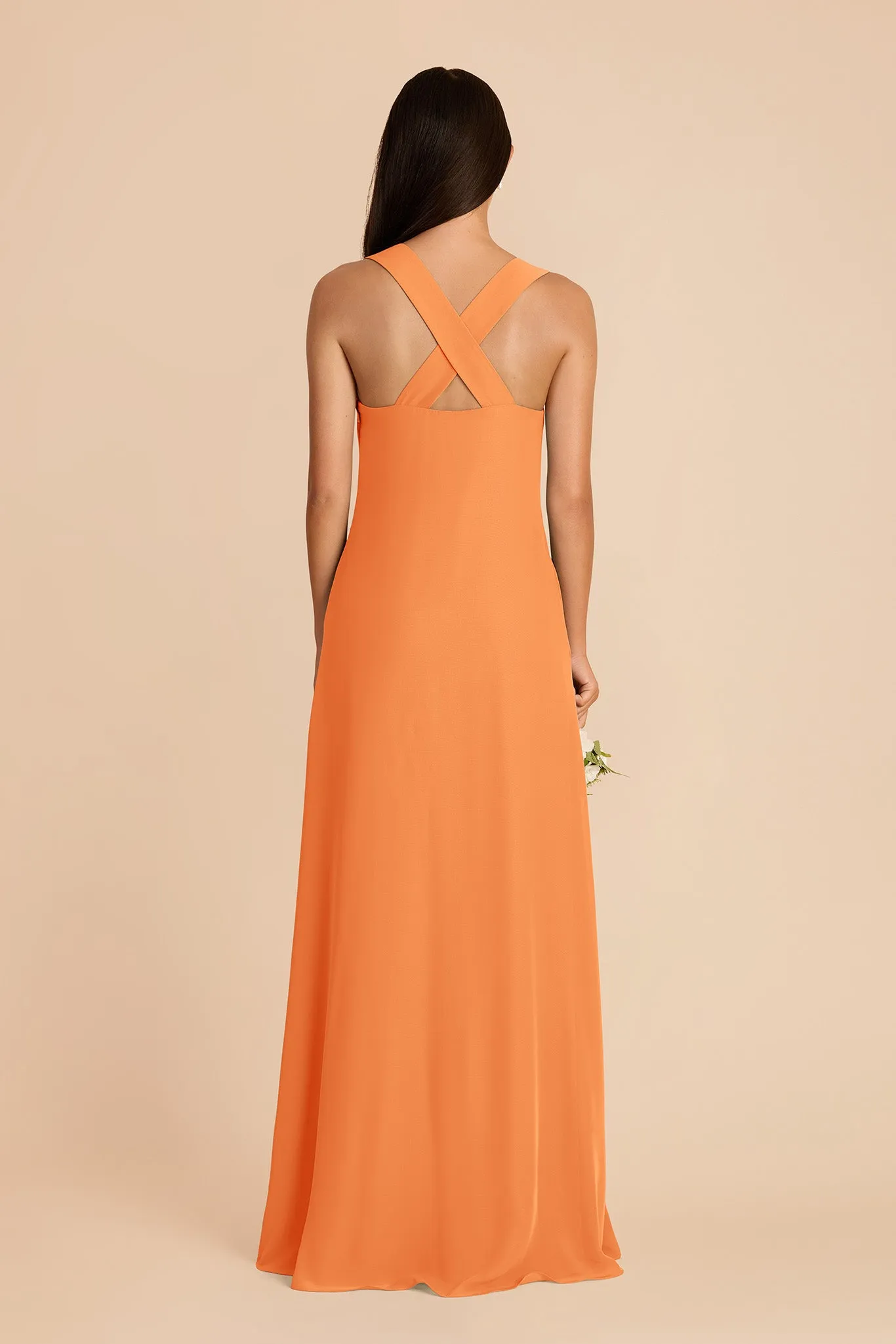 Veronica Chiffon Dress - Apricot sold by Birdy Grey product image thumbnail 5