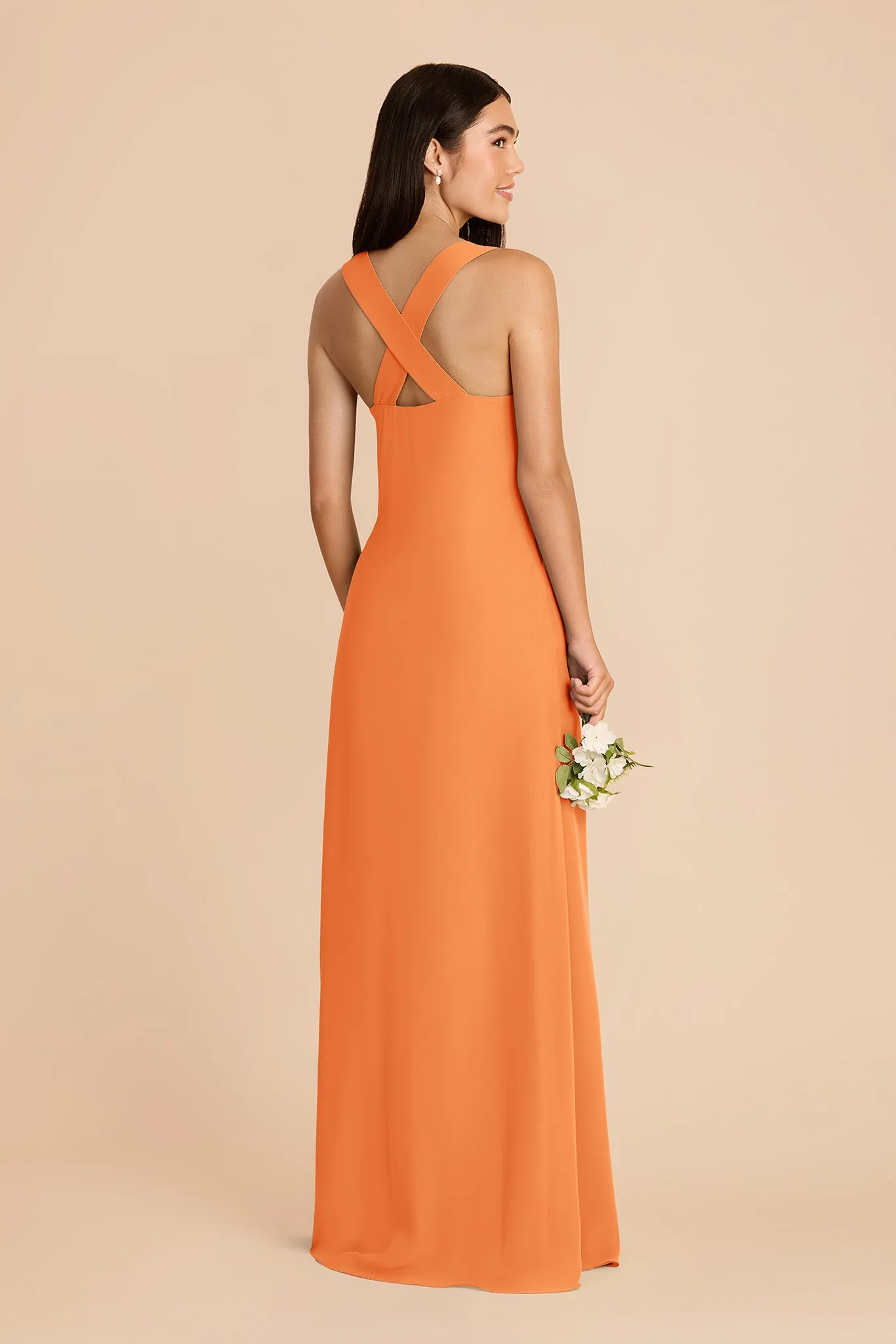 Veronica Chiffon Dress - Apricot sold by Birdy Grey product image thumbnail 4