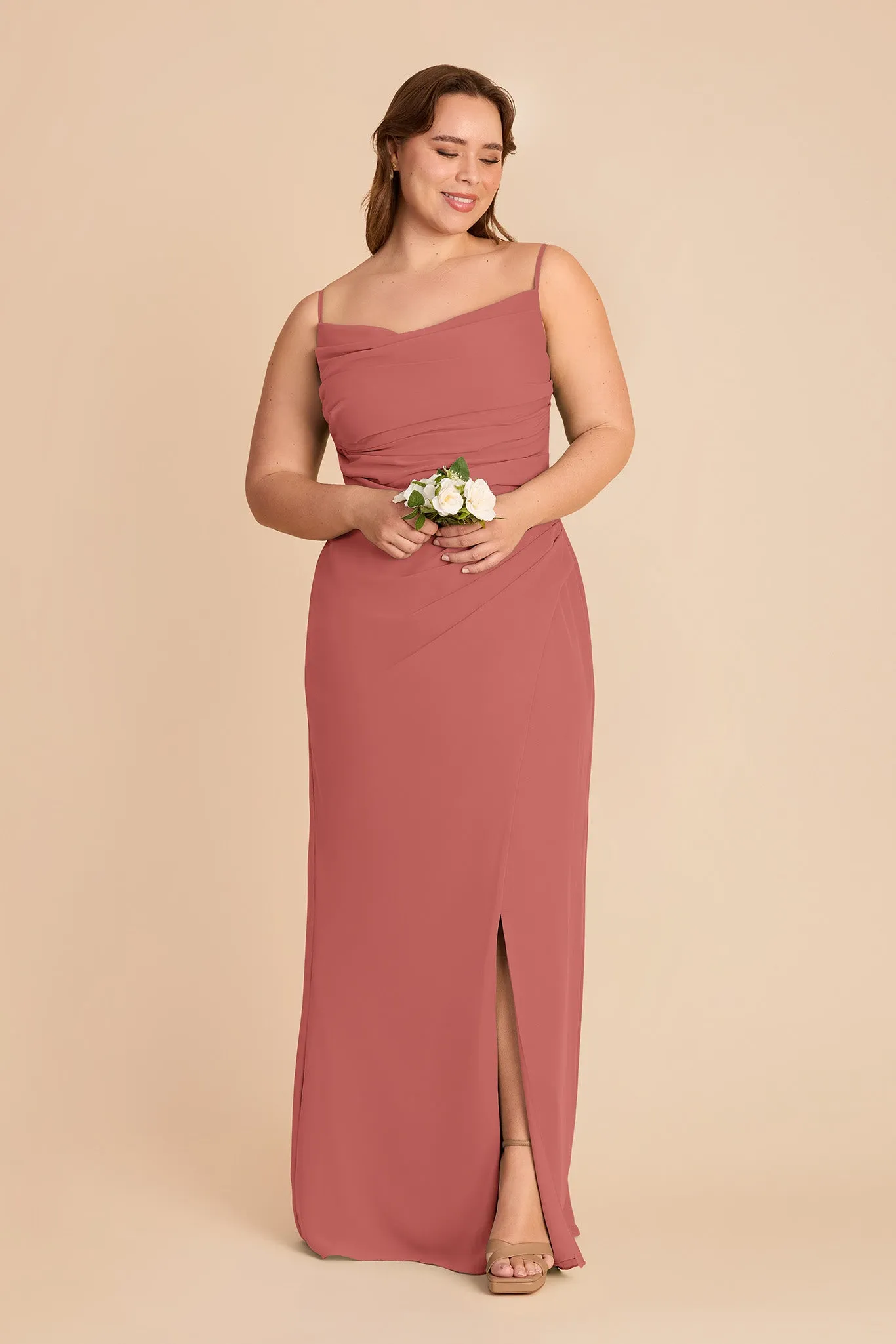 Lydia Chiffon Dress - Wild Rose sold by Birdy Grey