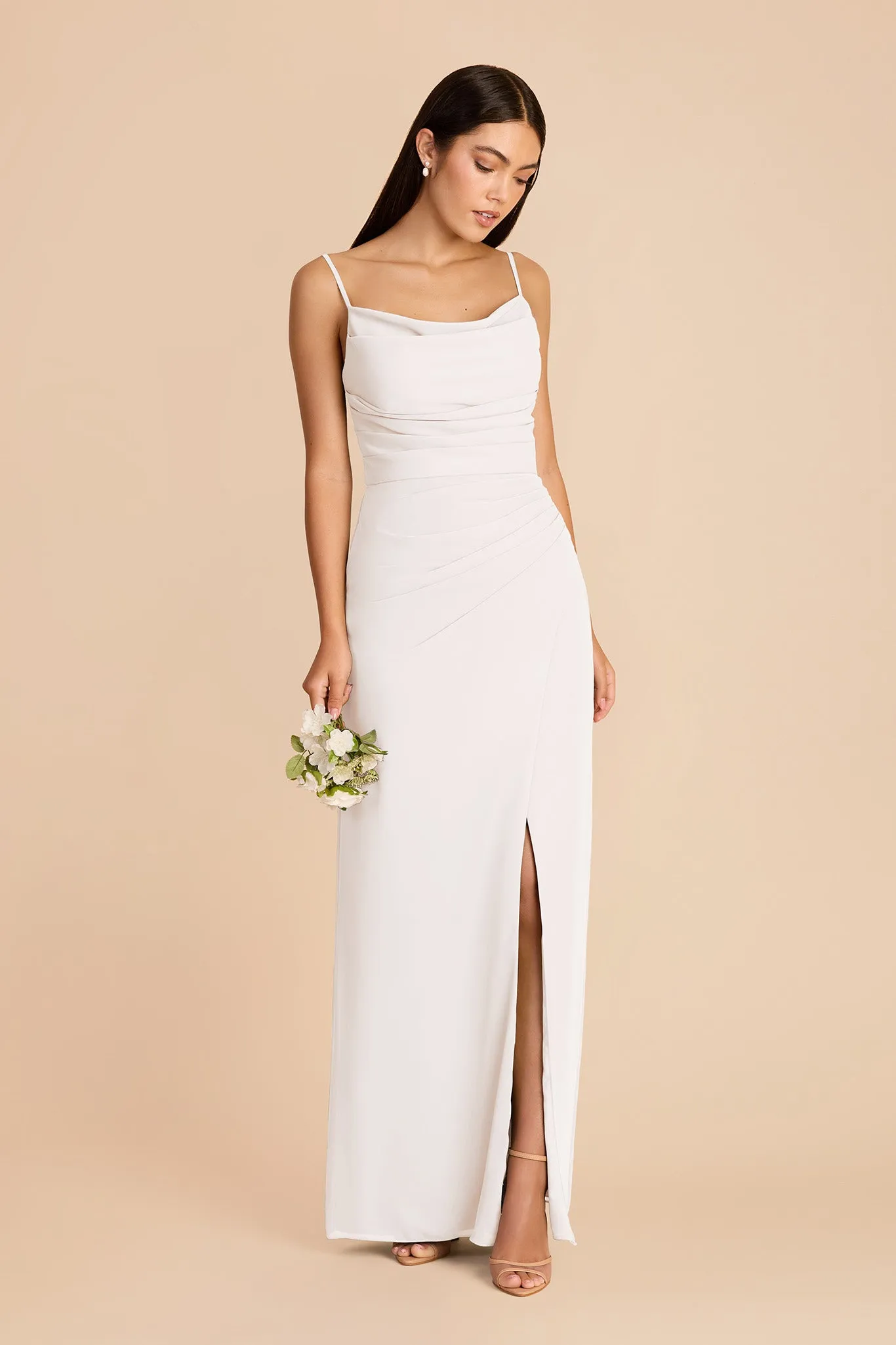 Lydia Chiffon Dress - White sold by Birdy Grey product image thumbnail 3