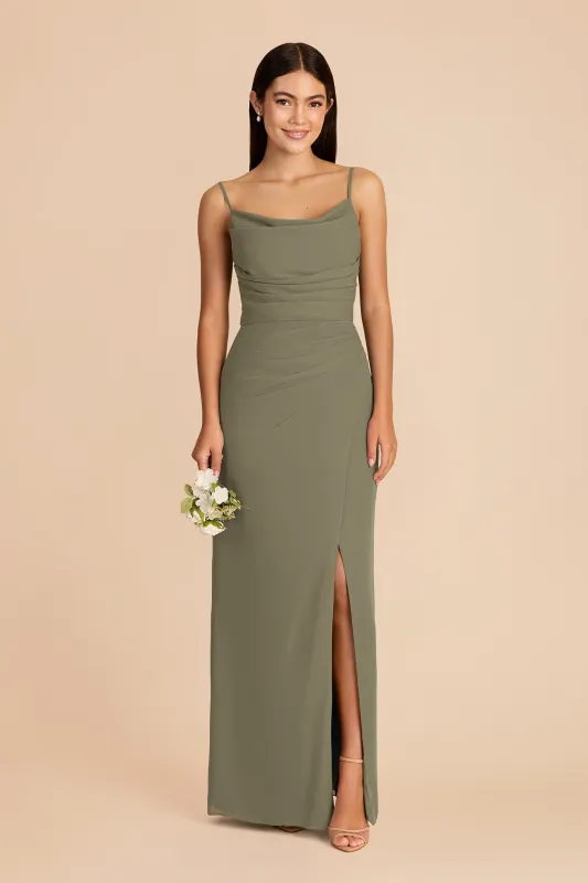 Lydia Chiffon Dress - Thyme made by Birdy Grey