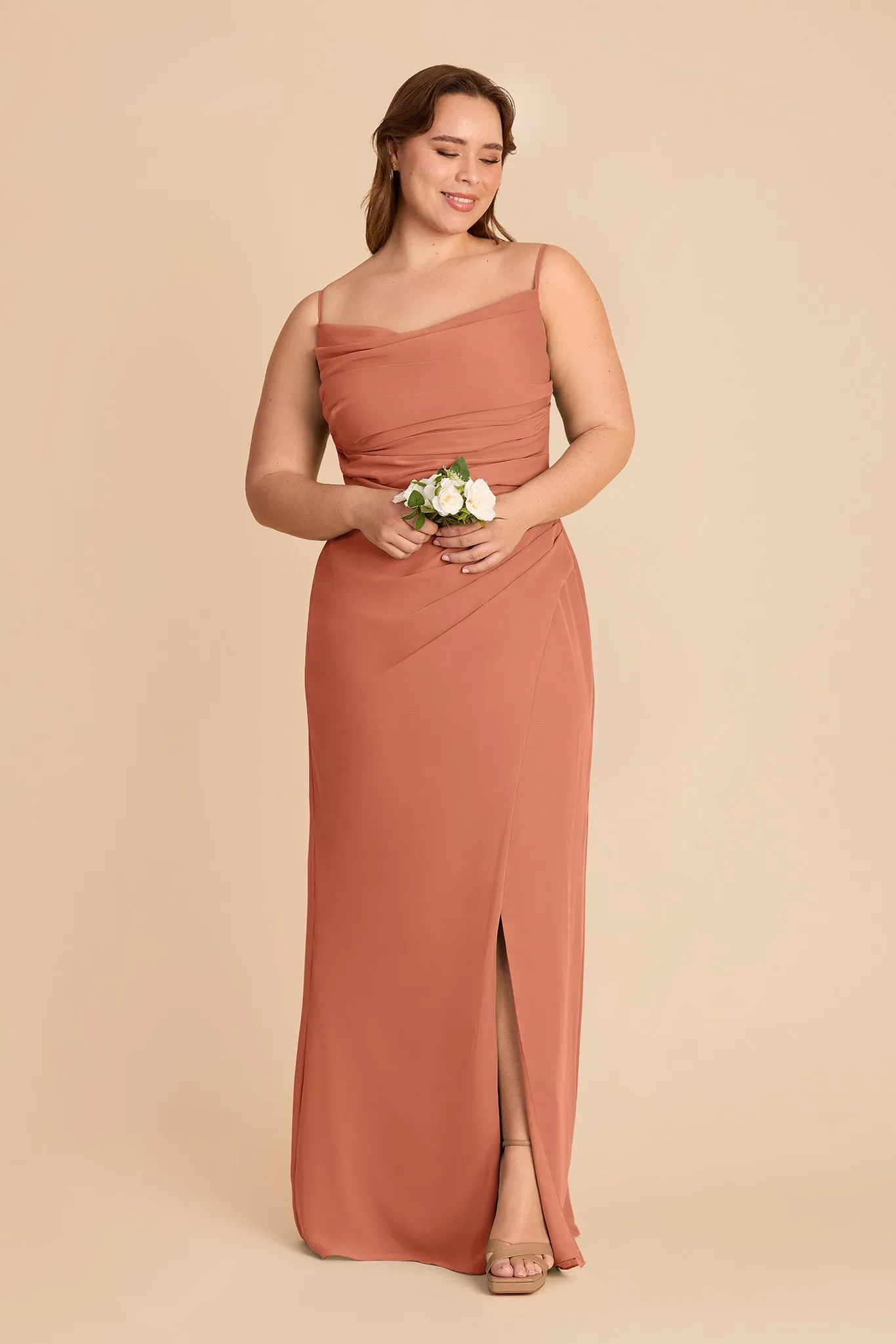 Lydia Chiffon Dress - Terracotta sold by Birdy Grey product image thumbnail 2