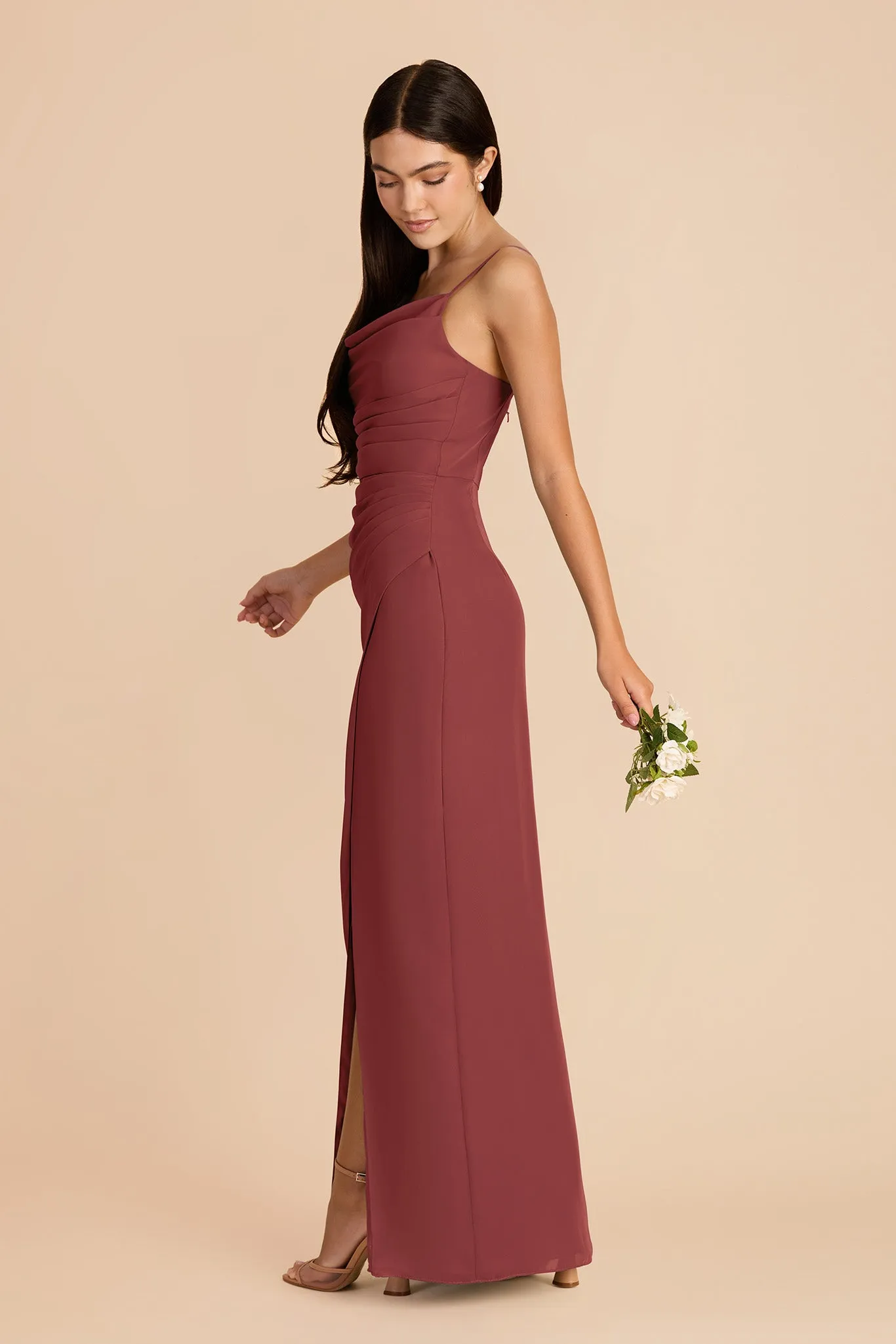 Lydia Chiffon Dress - Rosewood sold by Birdy Grey product image thumbnail 2