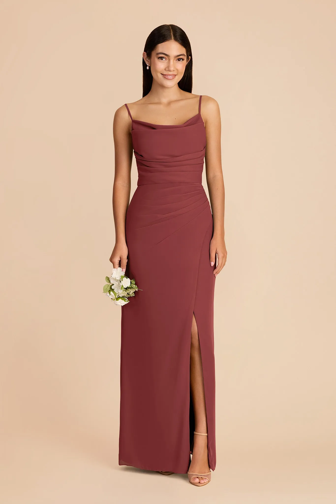 Lydia Chiffon Dress - Rosewood sold by Birdy Grey product image thumbnail 4