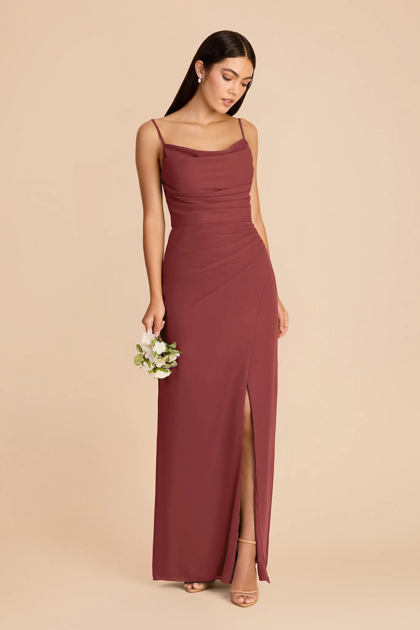 Lydia Chiffon Dress - Rosewood sold by Birdy Grey product image thumbnail 3