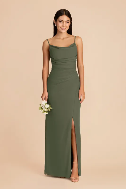 Lydia Chiffon Dress - Olive made by Birdy Grey