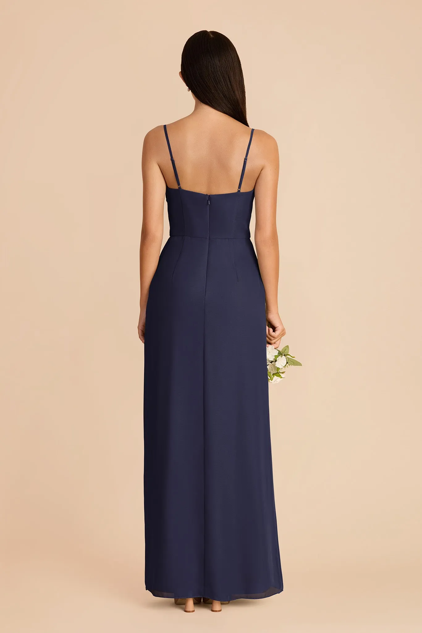 Lydia Chiffon Dress - Navy sold by Birdy Grey product image thumbnail 5