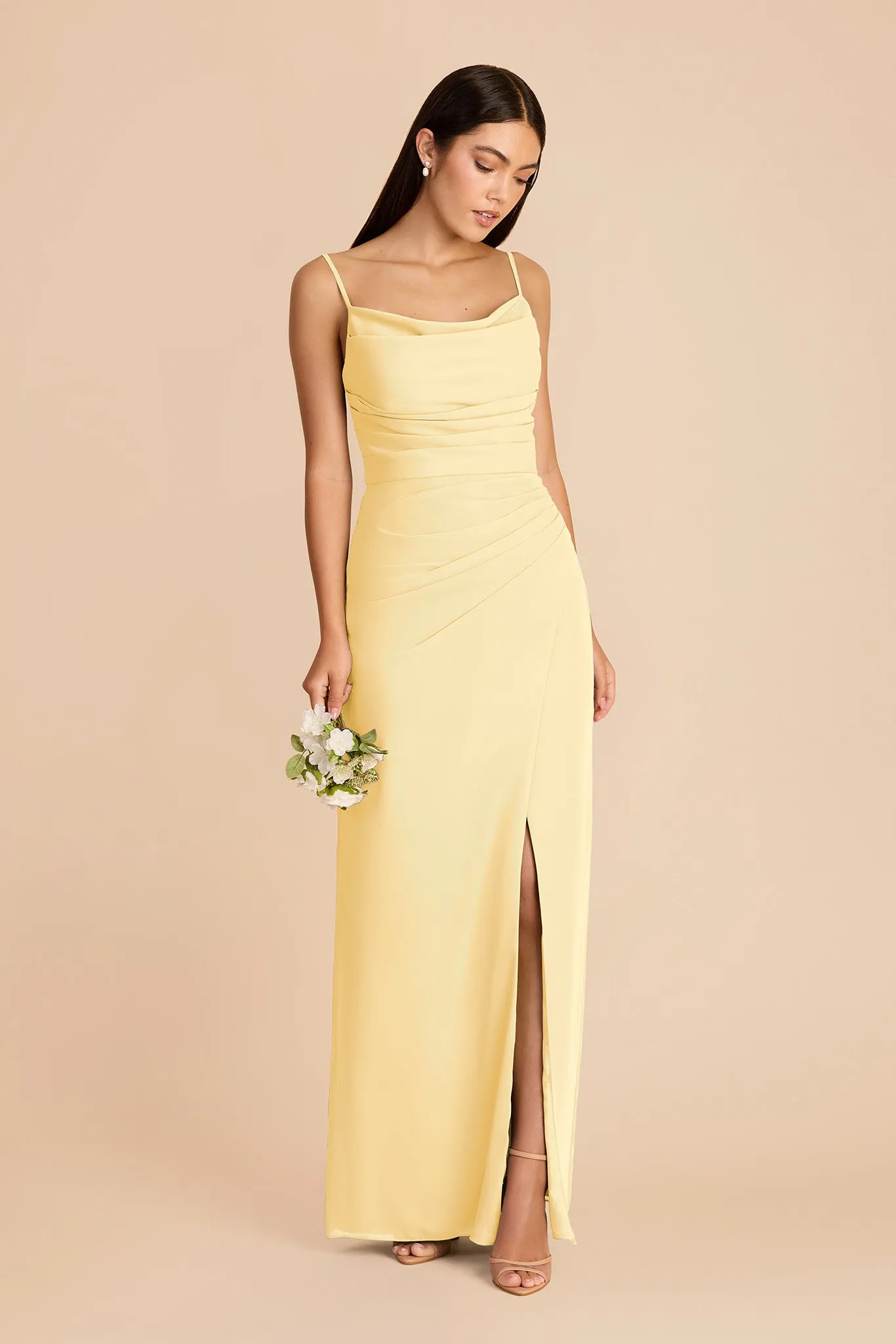 Lydia Chiffon Dress - Lemon Sorbet sold by Birdy Grey product image thumbnail 3
