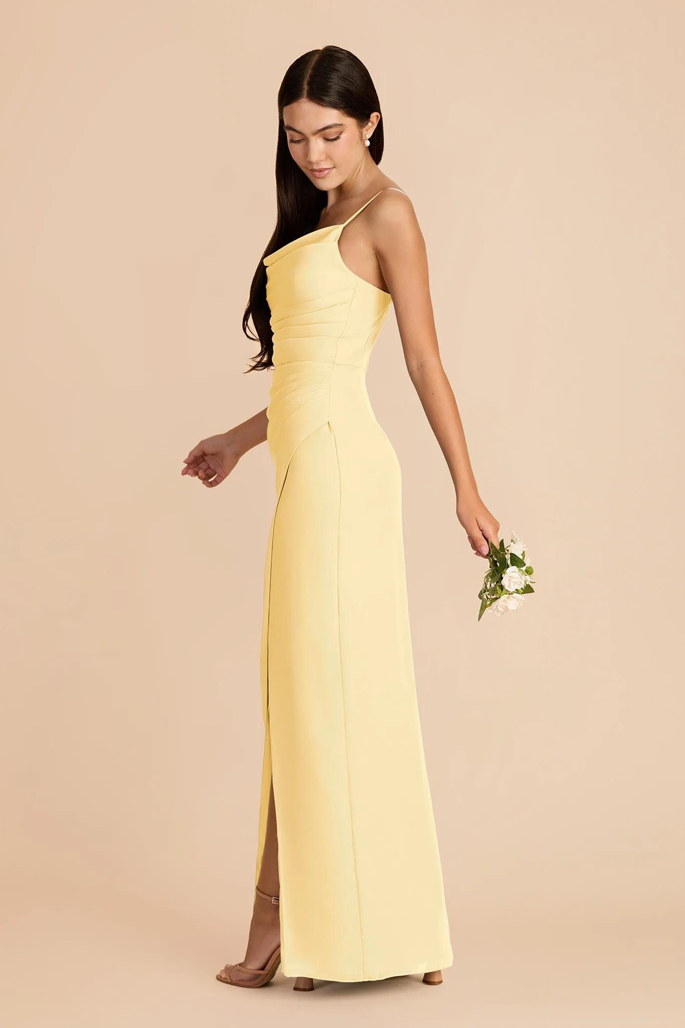 Lydia Chiffon Dress - Lemon Sorbet sold by Birdy Grey product image thumbnail 4