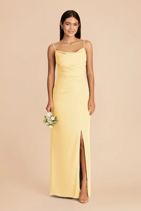 Lydia Chiffon Dress - Lemon Sorbet made by Birdy Grey