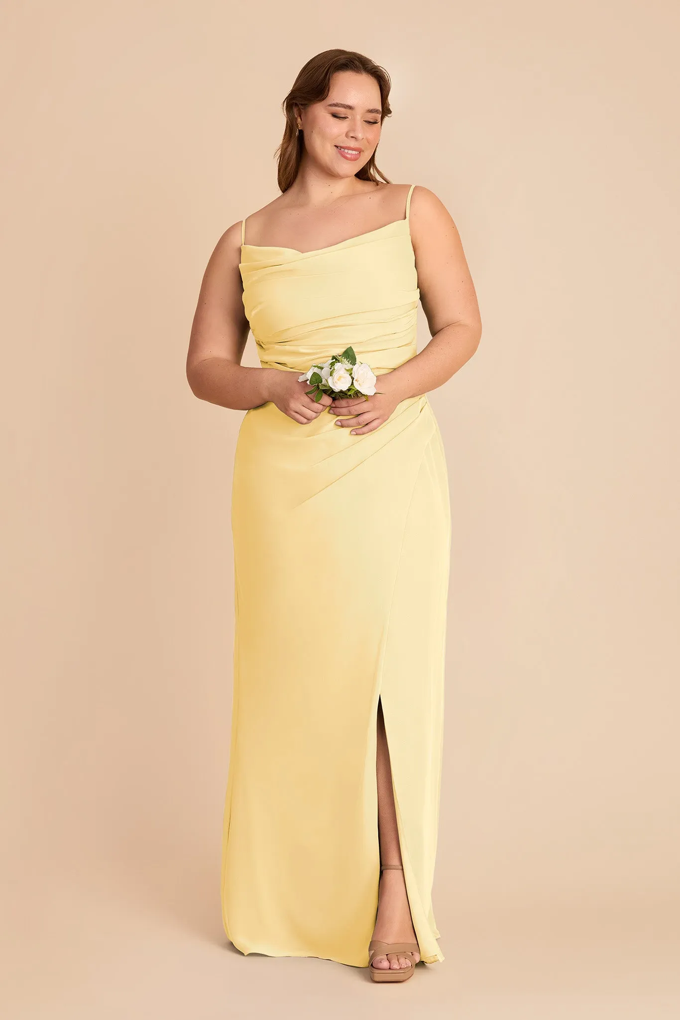 Lydia Chiffon Dress - Lemon Sorbet sold by Birdy Grey product image thumbnail 2