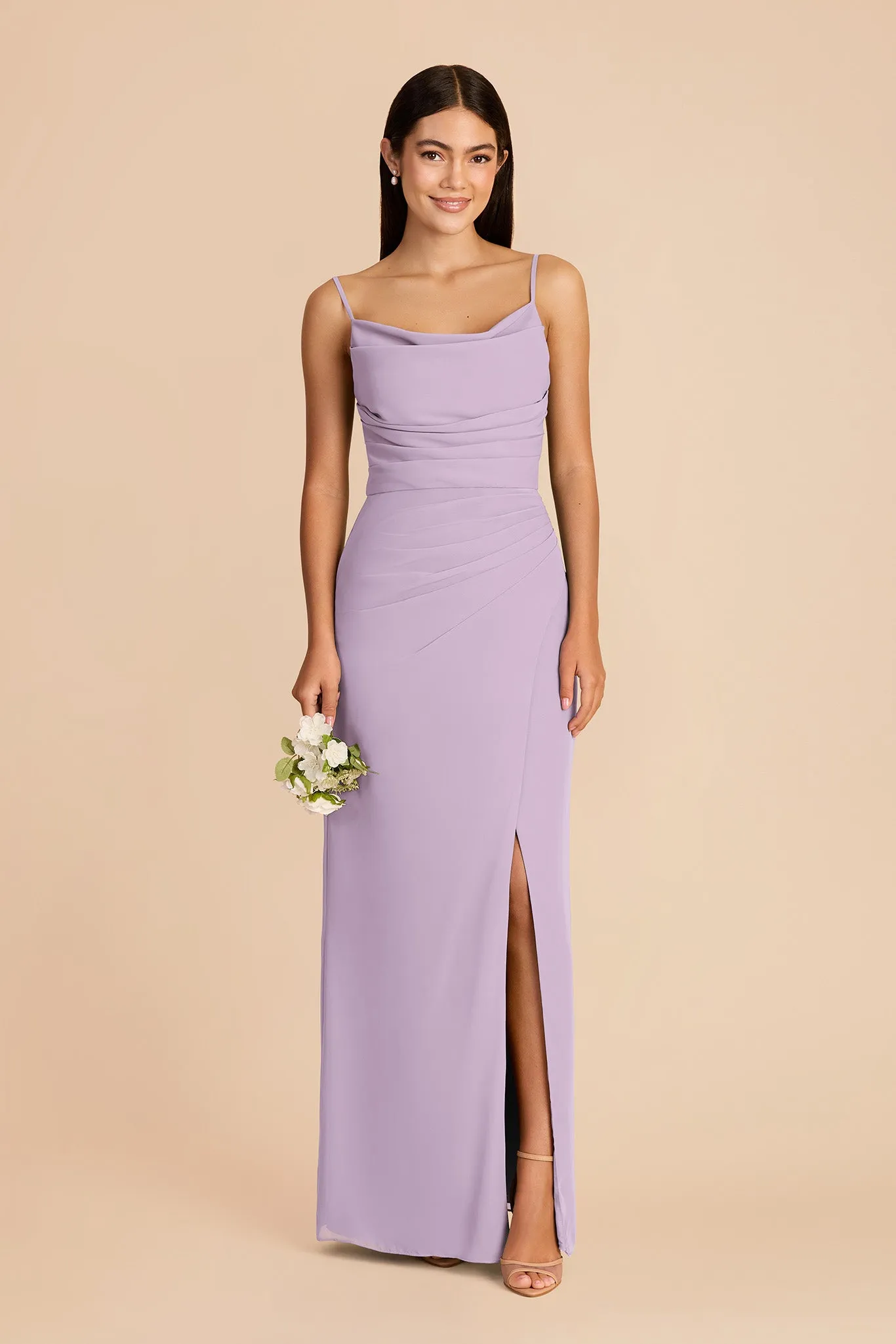 Lydia Chiffon Dress - Lavender sold by Birdy Grey