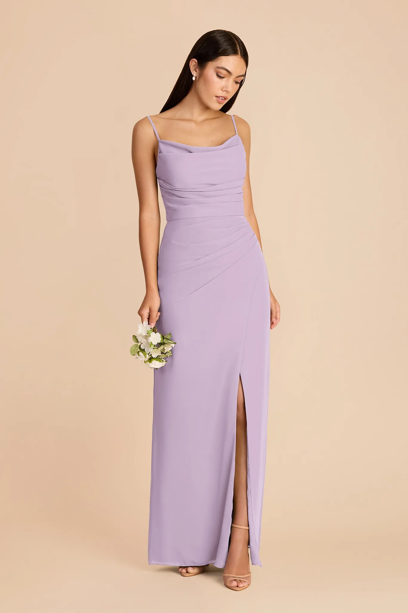 Lydia Chiffon Dress - Lavender sold by Birdy Grey product image thumbnail 3