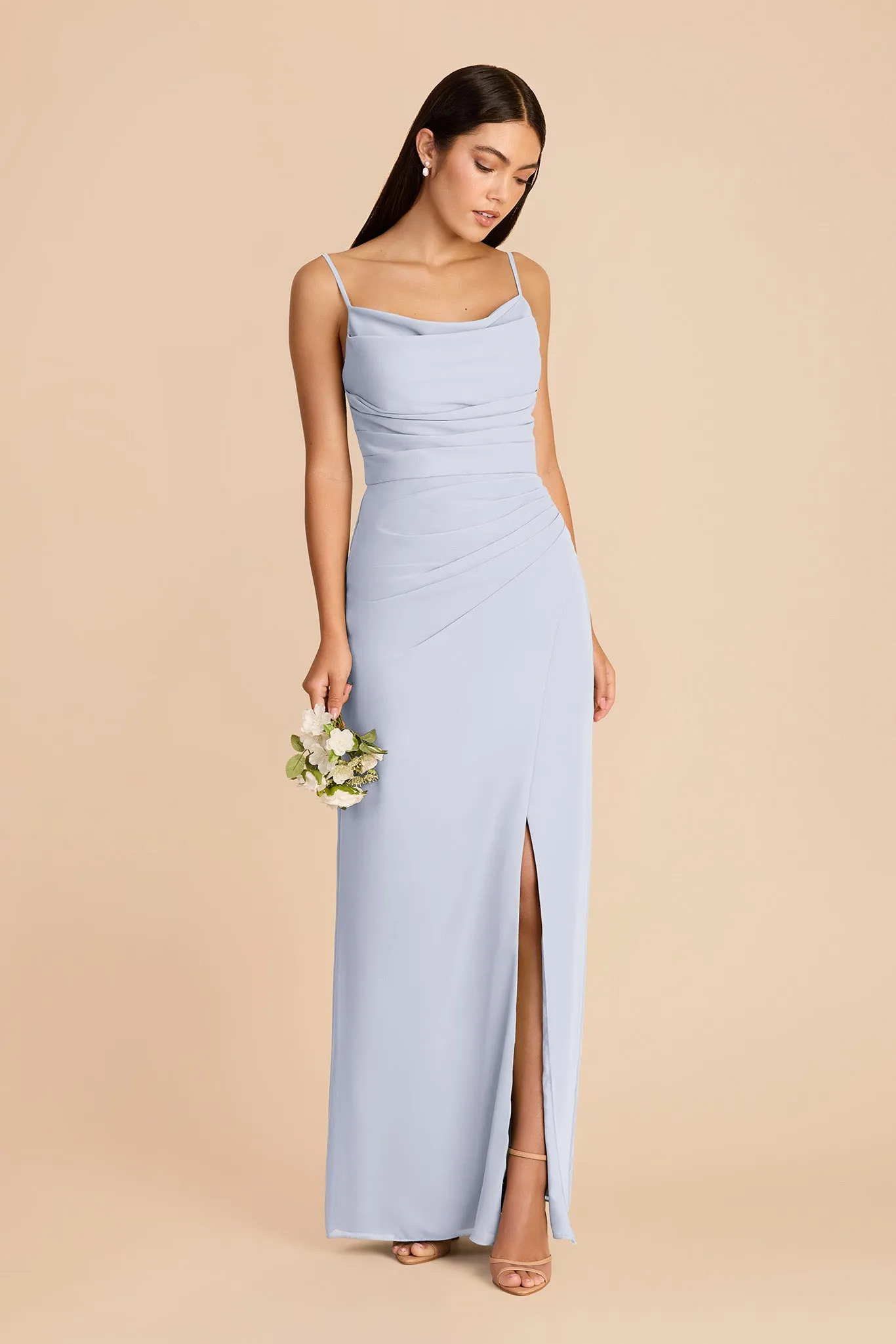 Lydia Chiffon Dress - Ice Blue sold by Birdy Grey product image thumbnail 3