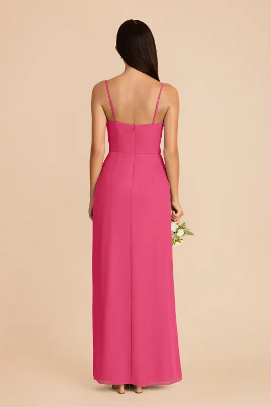 Lydia Chiffon Dress - Fuchsia made by Birdy Grey