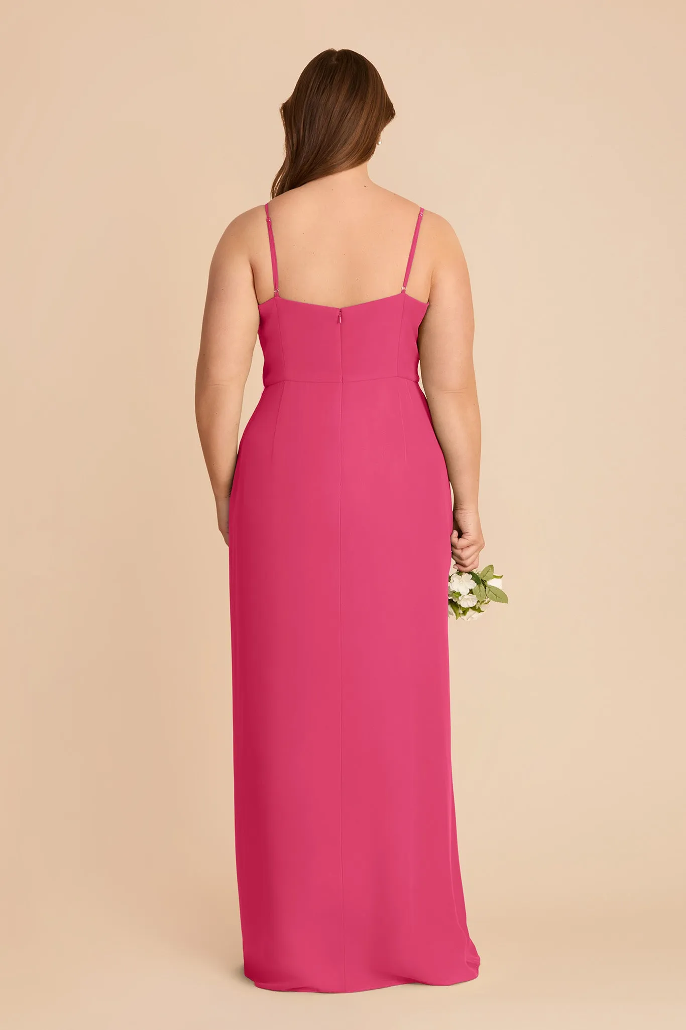 Lydia Chiffon Dress - Fuchsia sold by Birdy Grey product image thumbnail 5