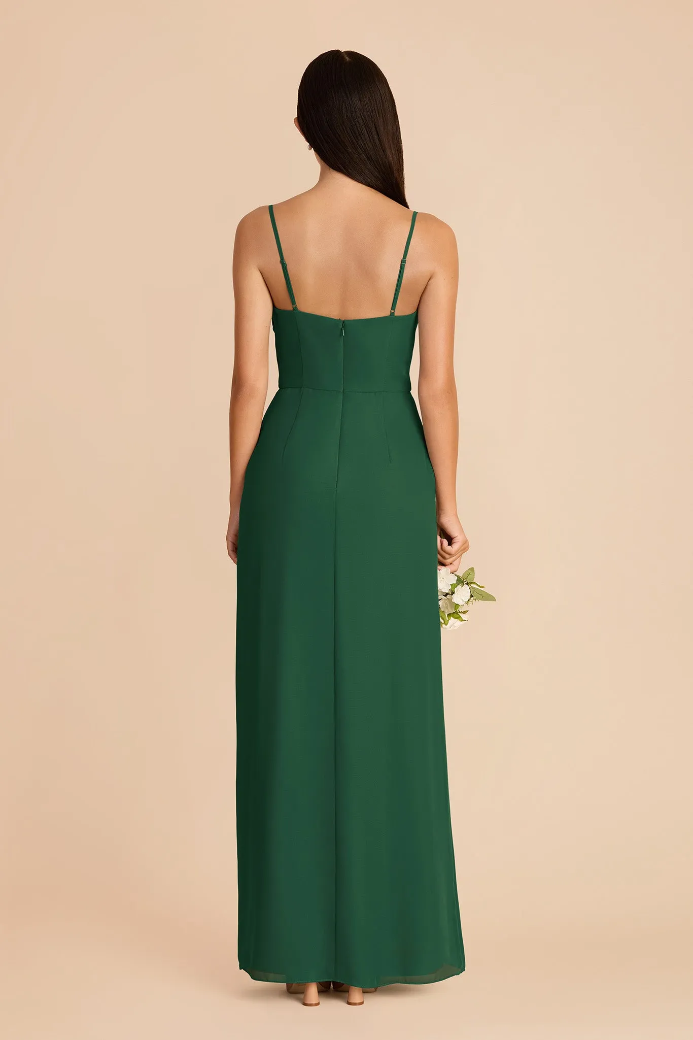 Lydia Chiffon Dress - Forest Green sold by Birdy Grey