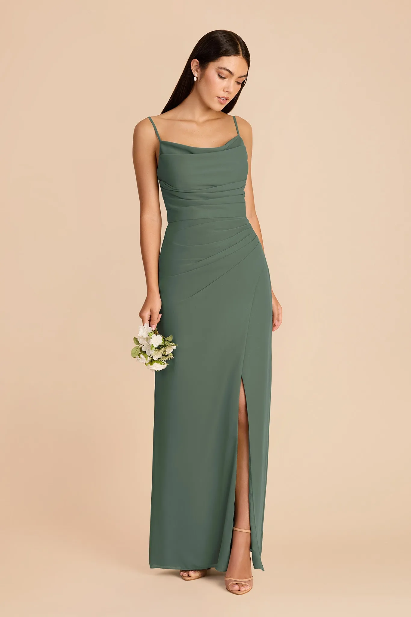 Lydia Chiffon Dress - Eucalyptus sold by Birdy Grey product image thumbnail 3