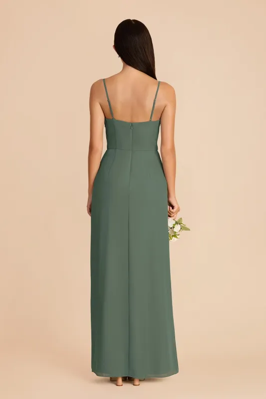 Lydia Chiffon Dress - Eucalyptus made by Birdy Grey